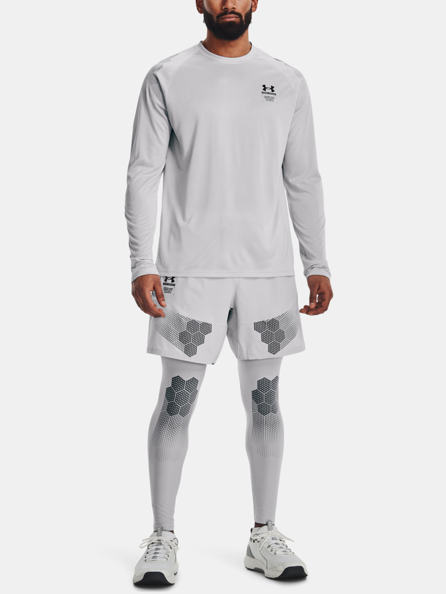 Under Armour UA Armourprint Woven Kratke hlače Siva - Pepit.si