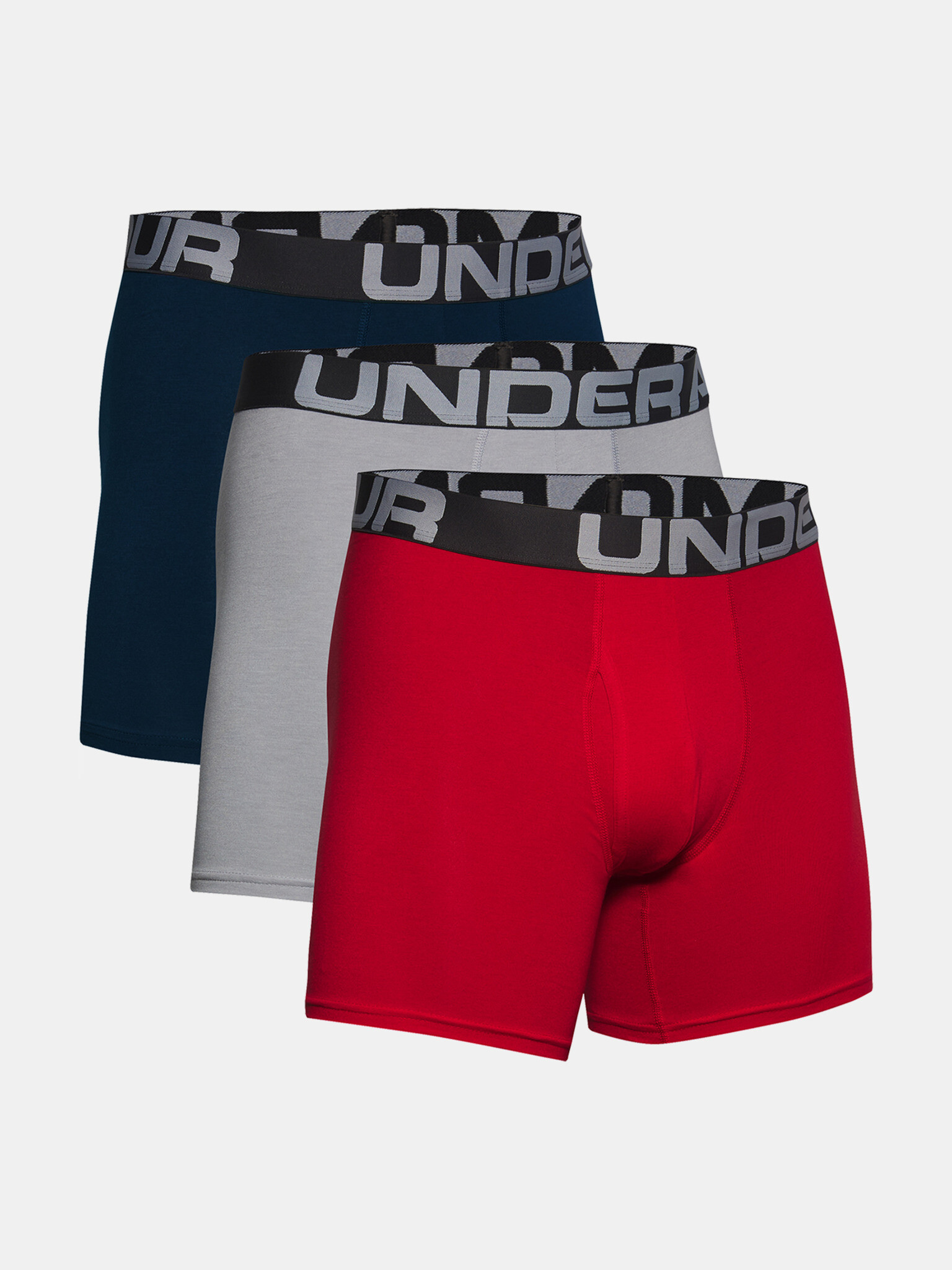 Under Armour UA Charged Cotton 6in Oprijete boksarice 3 Piece Črna - Pepit.si