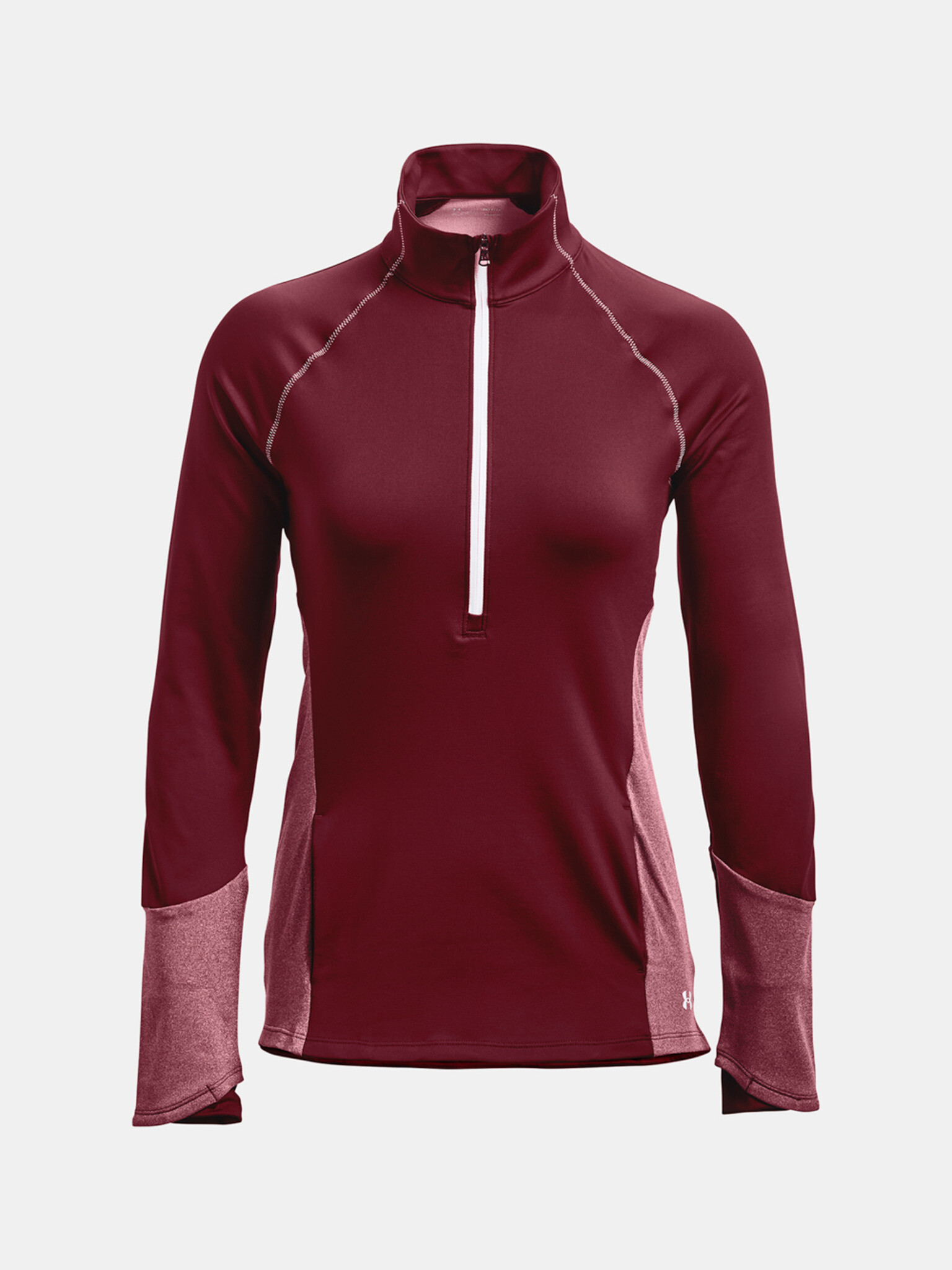 Under Armour UA ColdGear 1/2 Zip-RED Pulover Rdeča - Pepit.si