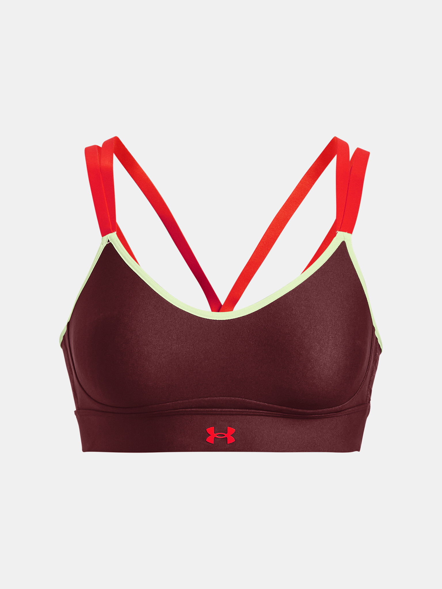 Under Armour UA Infinity Low Strappy Športni Modrček Rdeča - Pepit.si