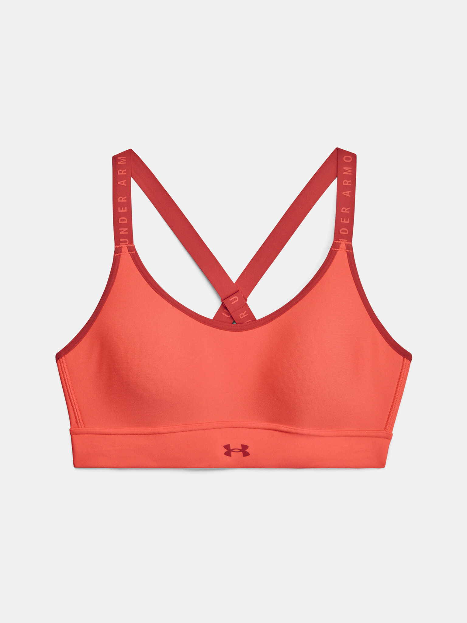 Under Armour UA Infinity Mid Covered Športni Modrček Oranžna - Pepit.si