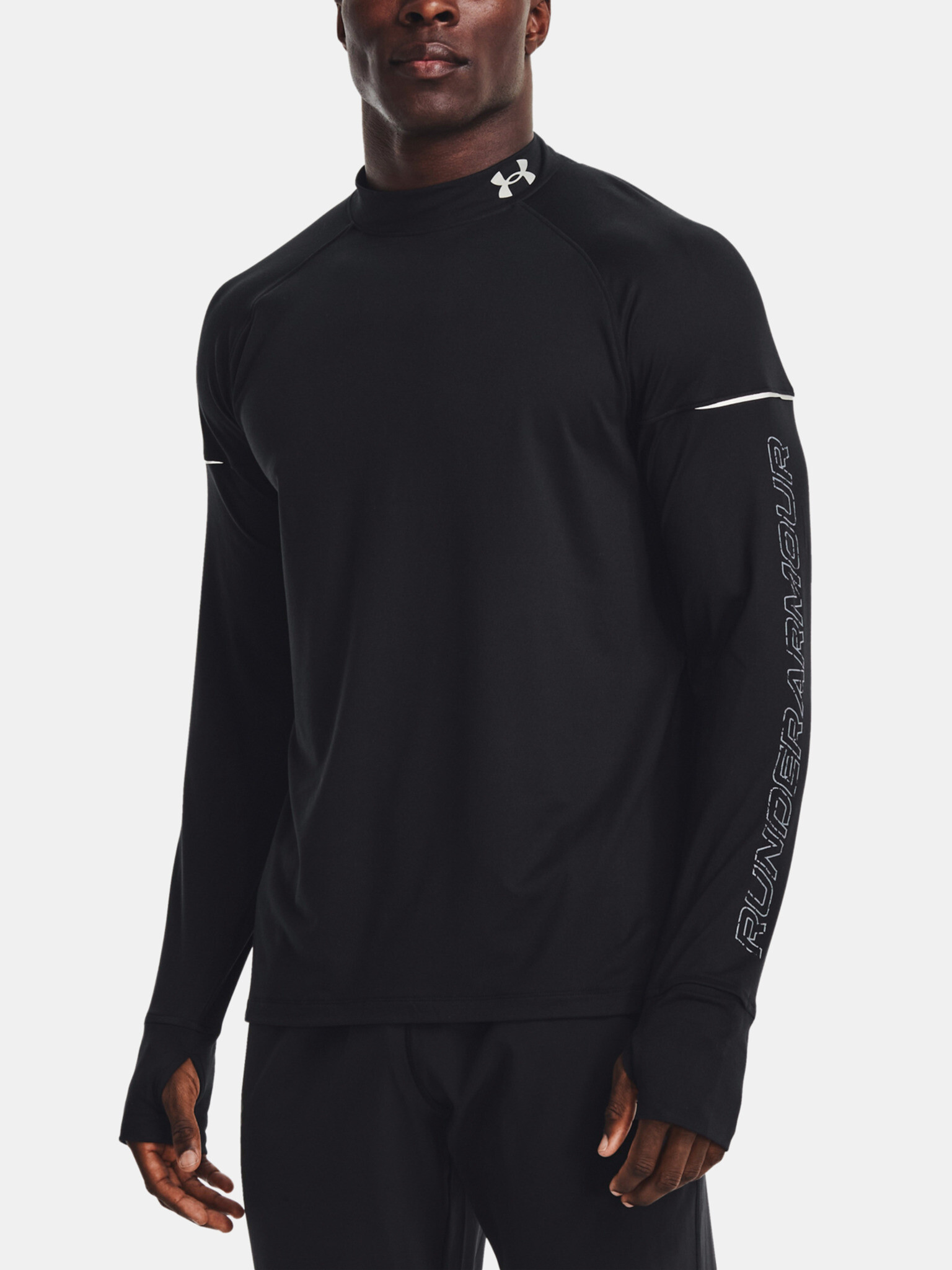 Under Armour UA Outrun The Cpld LS Majica Črna - Pepit.si