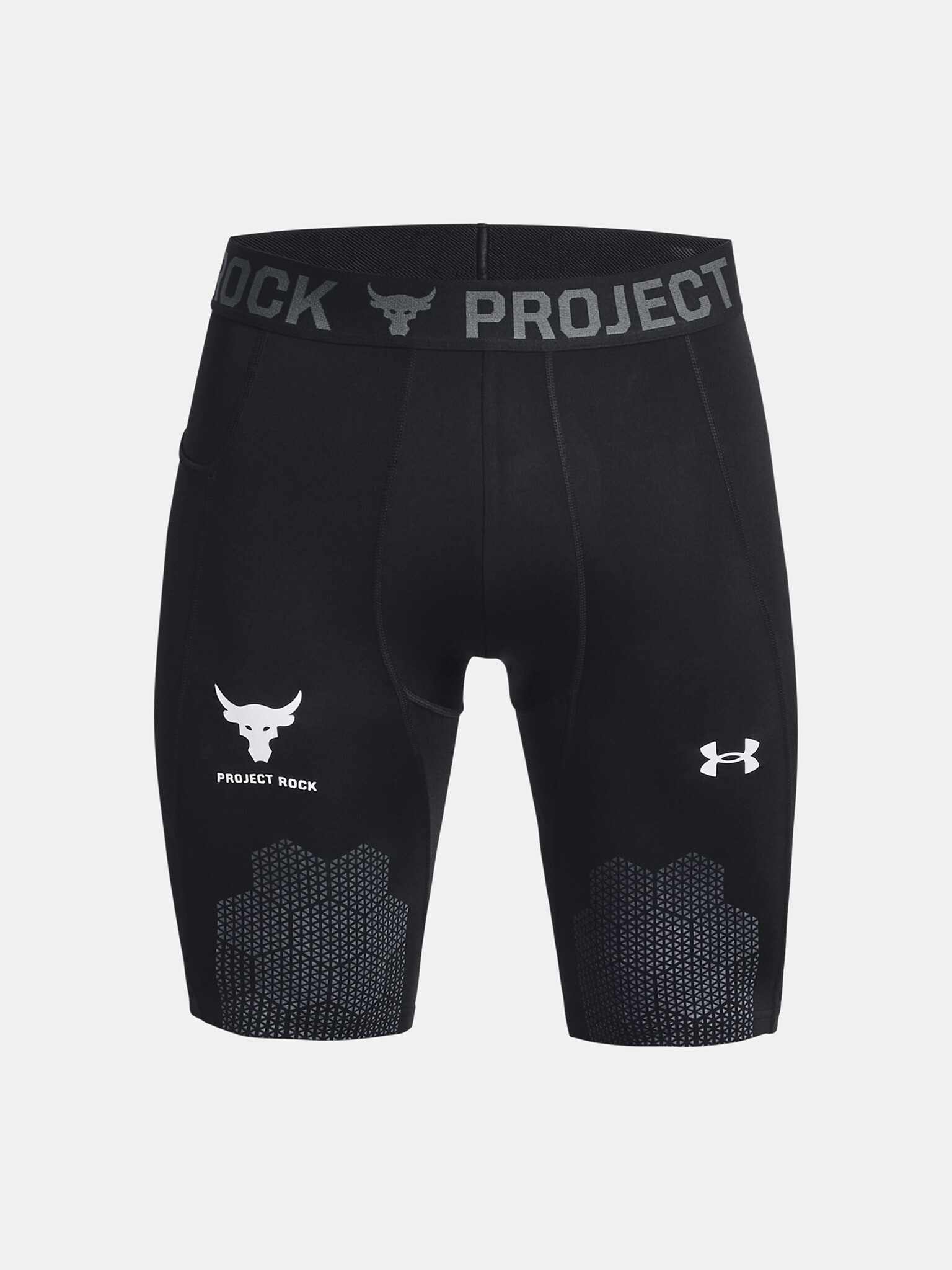 Under Armour UA Project Rock ArmourPrnt Lg Kratke hlače Črna - Pepit.si