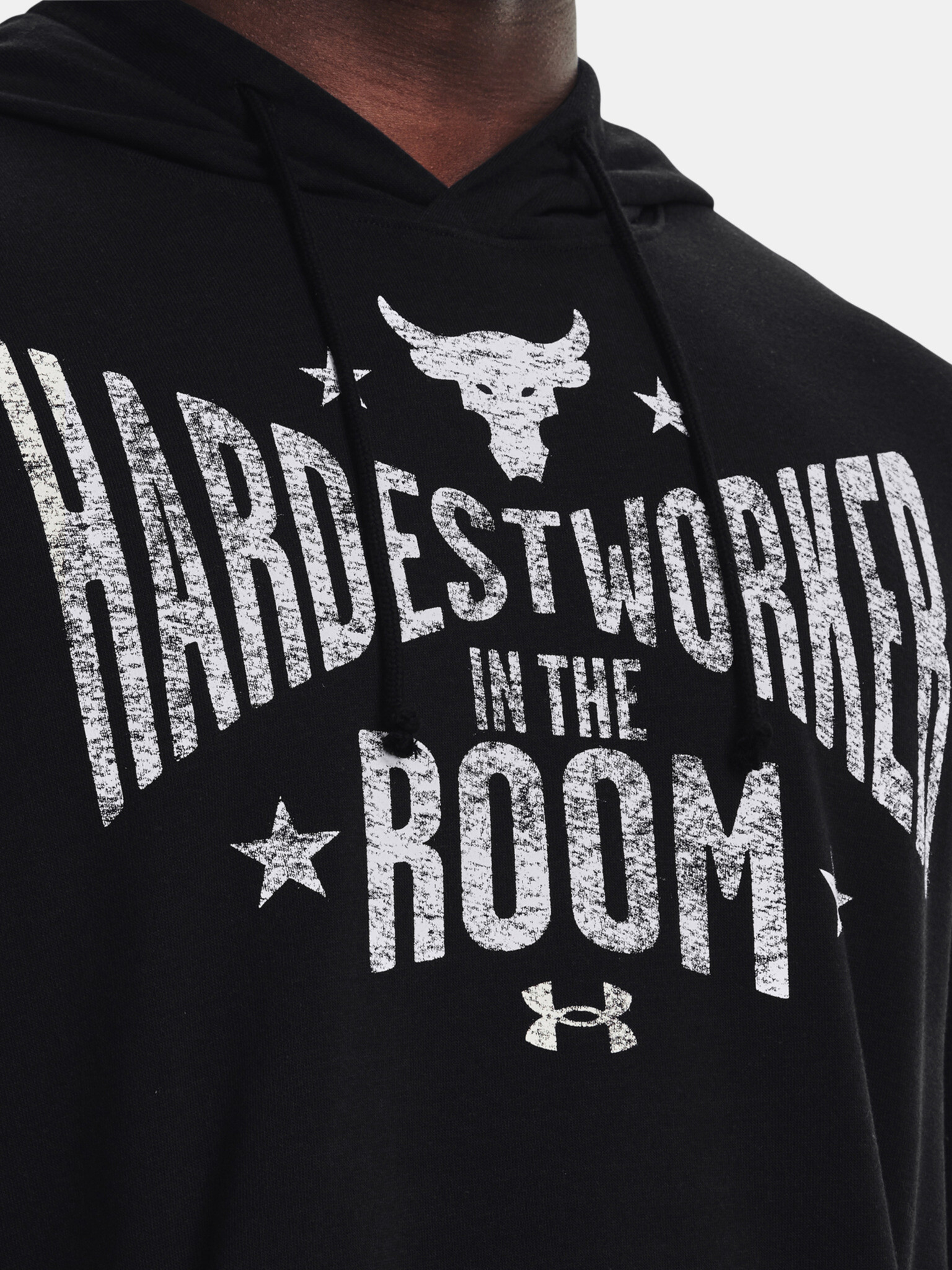 Under Armour UA Project Rock Terry Hoodie Pulover Črna - Pepit.si