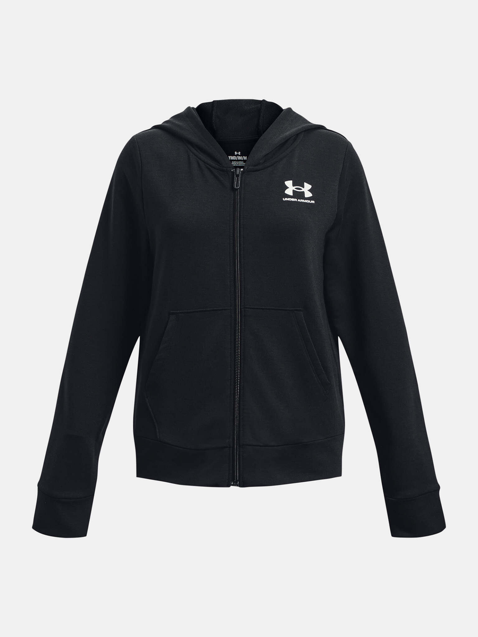 Under Armour UA Rival Terry FZ Hoodie Pulover otroška Črna - Pepit.si