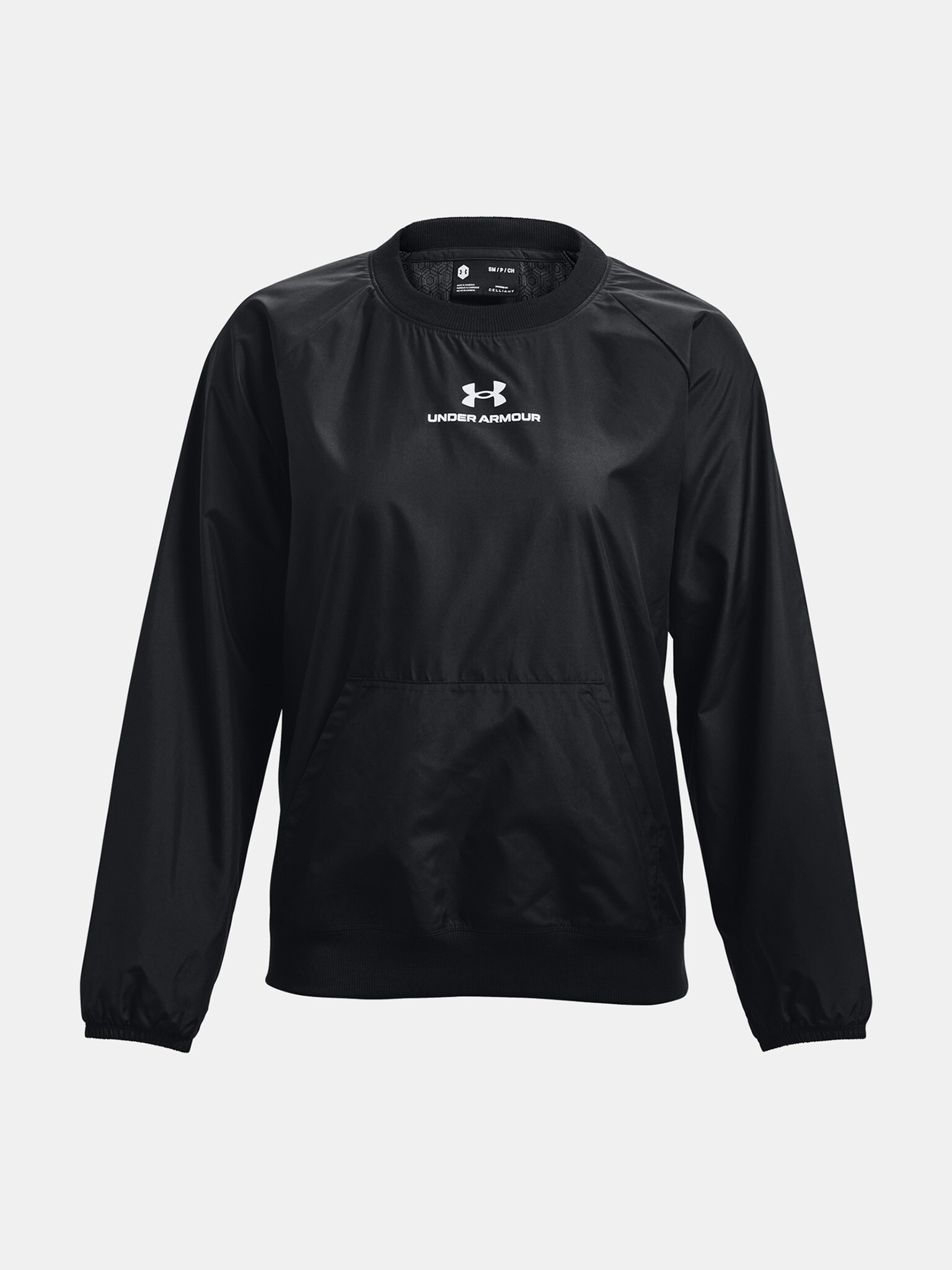 Under Armour UA Rush Woven Crew Pulover Črna - Pepit.si