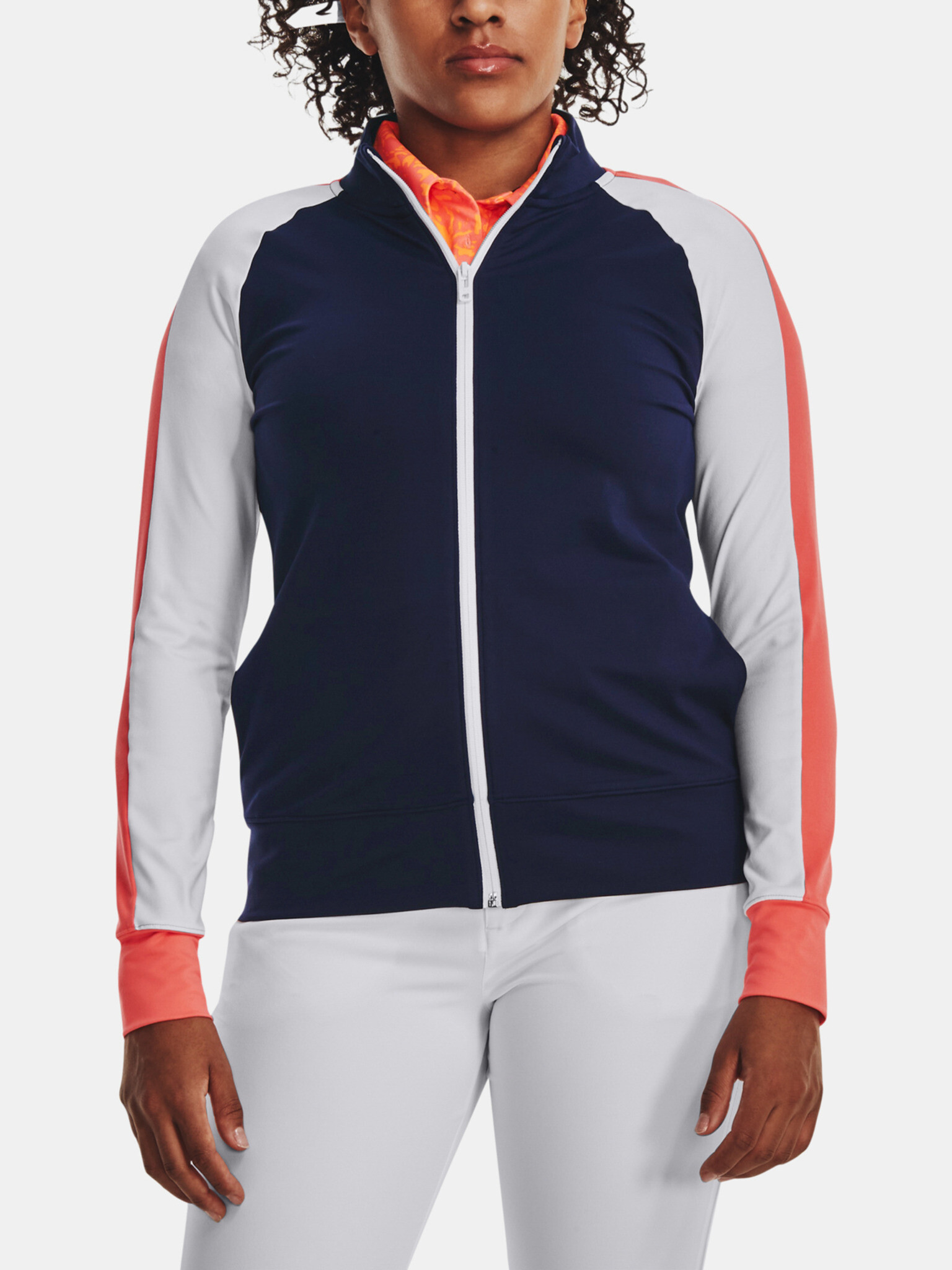 Under Armour UA Storm Midlayer FZ-NVY Pulover Modra - Pepit.si