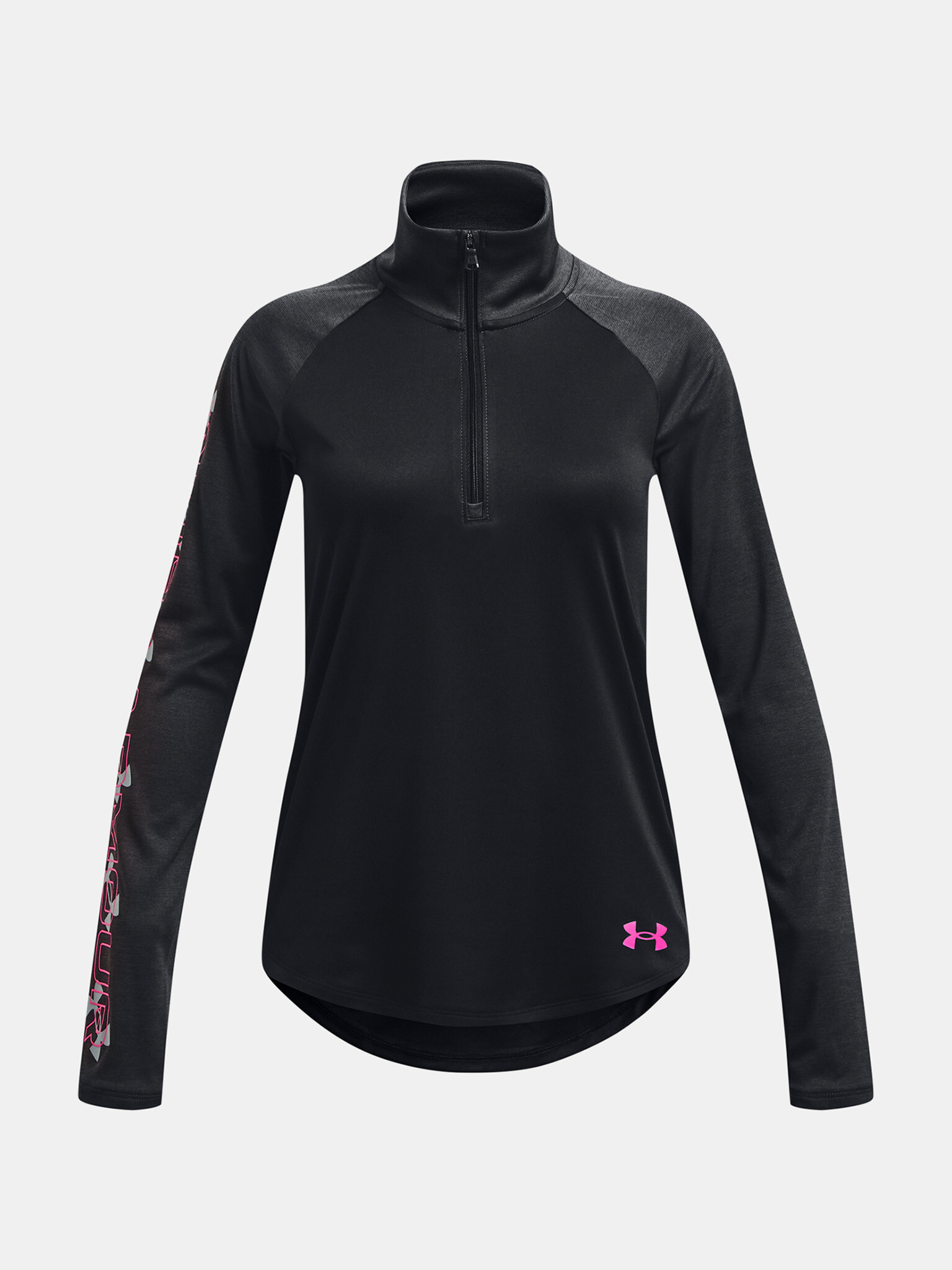 Under Armour UA Tech Graphic 1/2 Zip Majica Črna - Pepit.si