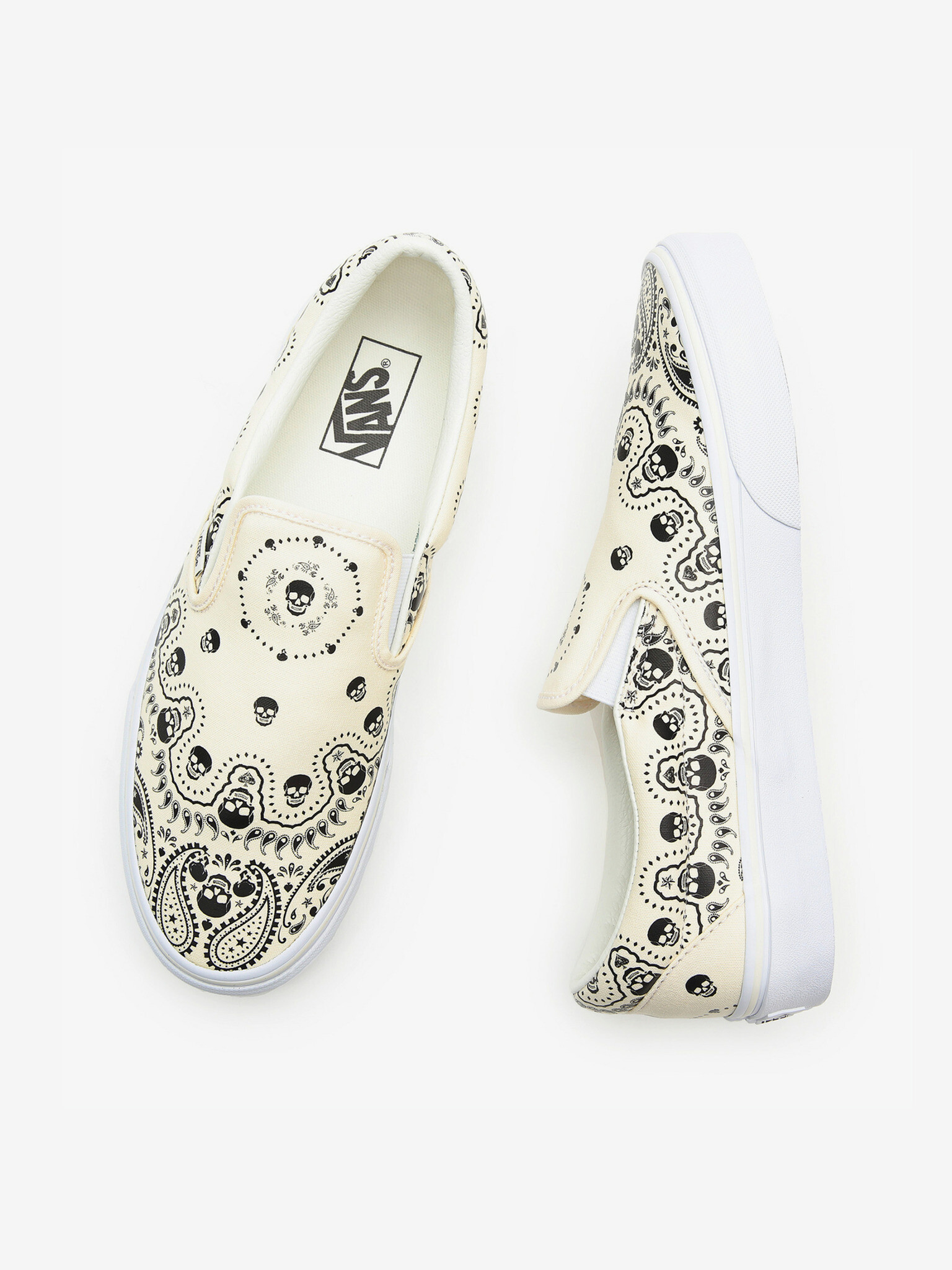 Vans Bandana Classic Slip On Bela - Pepit.si