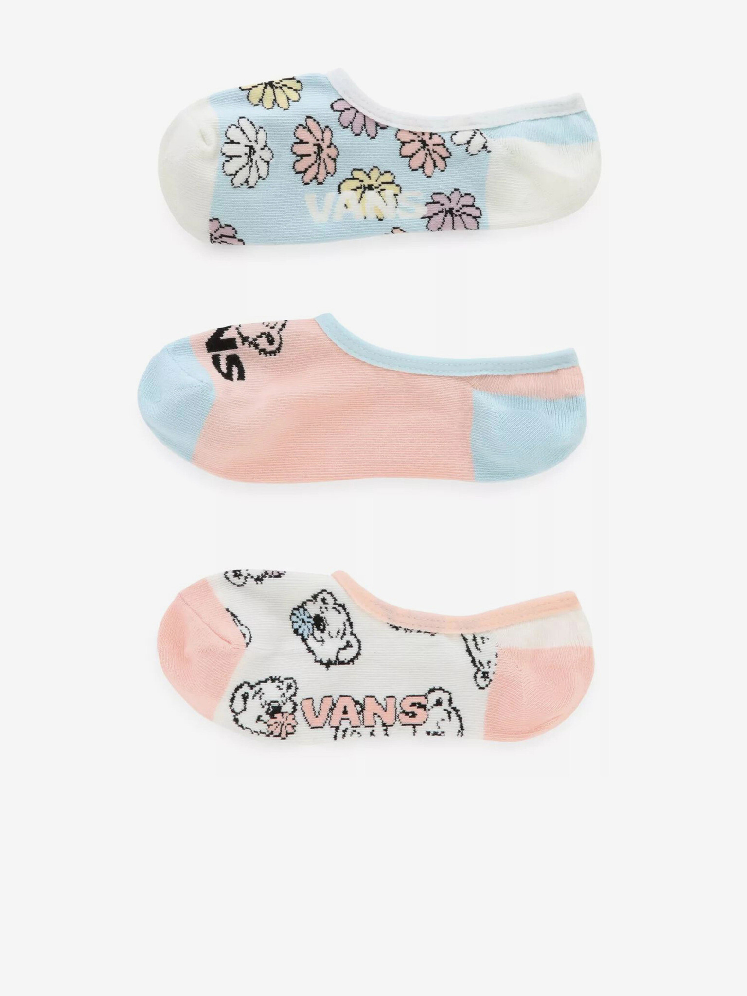 Vans Bear Friends Canoodle Nogavice 3 para Modra - Pepit.si