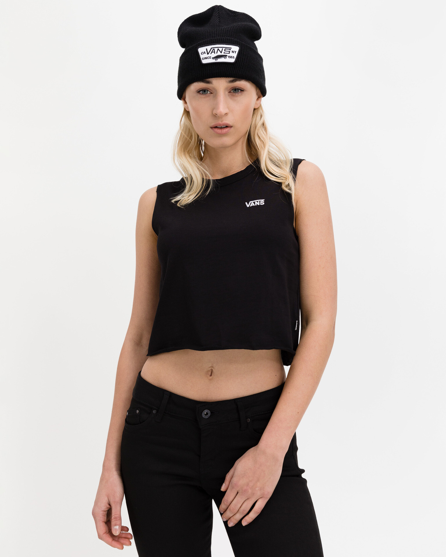 Vans Junior V Muscle Crop top Črna - Pepit.si