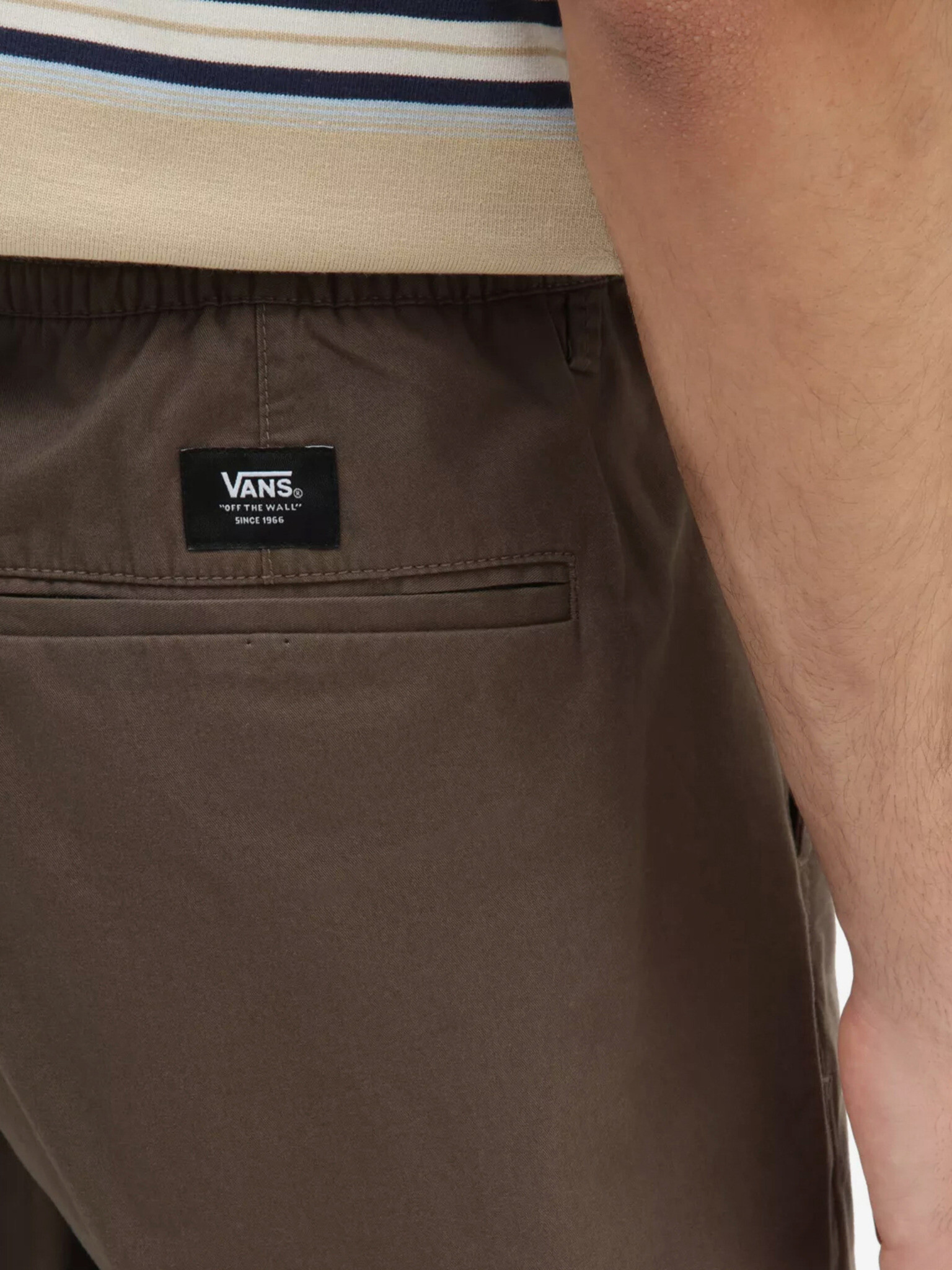 Vans Range Baggy Tapered Elastic Waist Hlače Rjava - Pepit.si