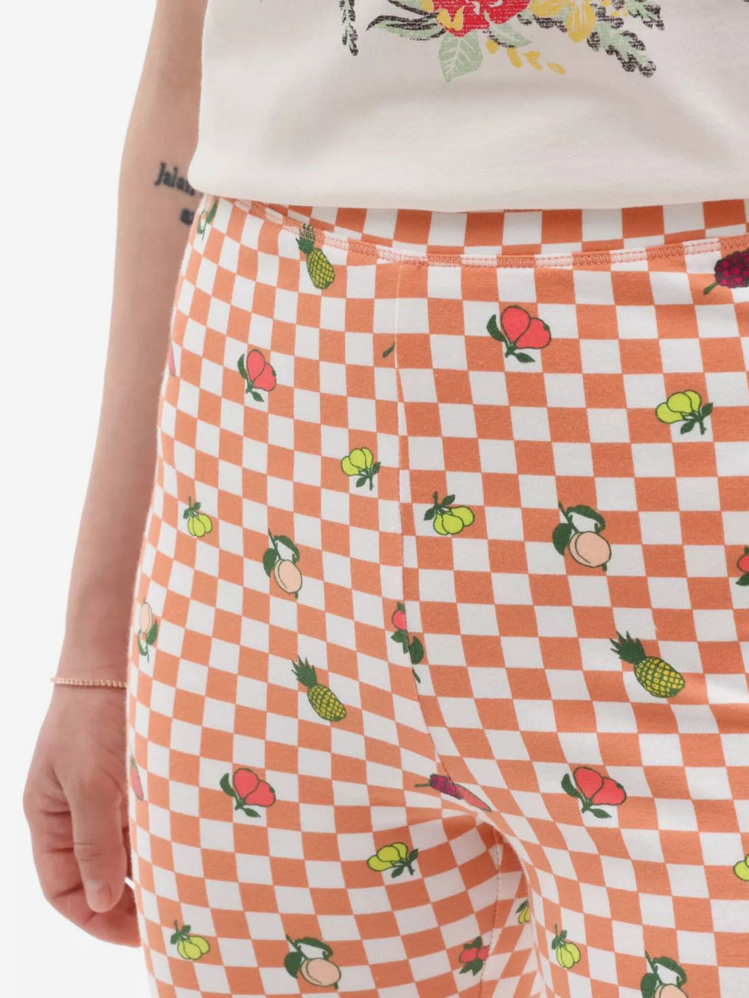 Vans WM Flying V Print Short Pajkice Oranžna - Pepit.si