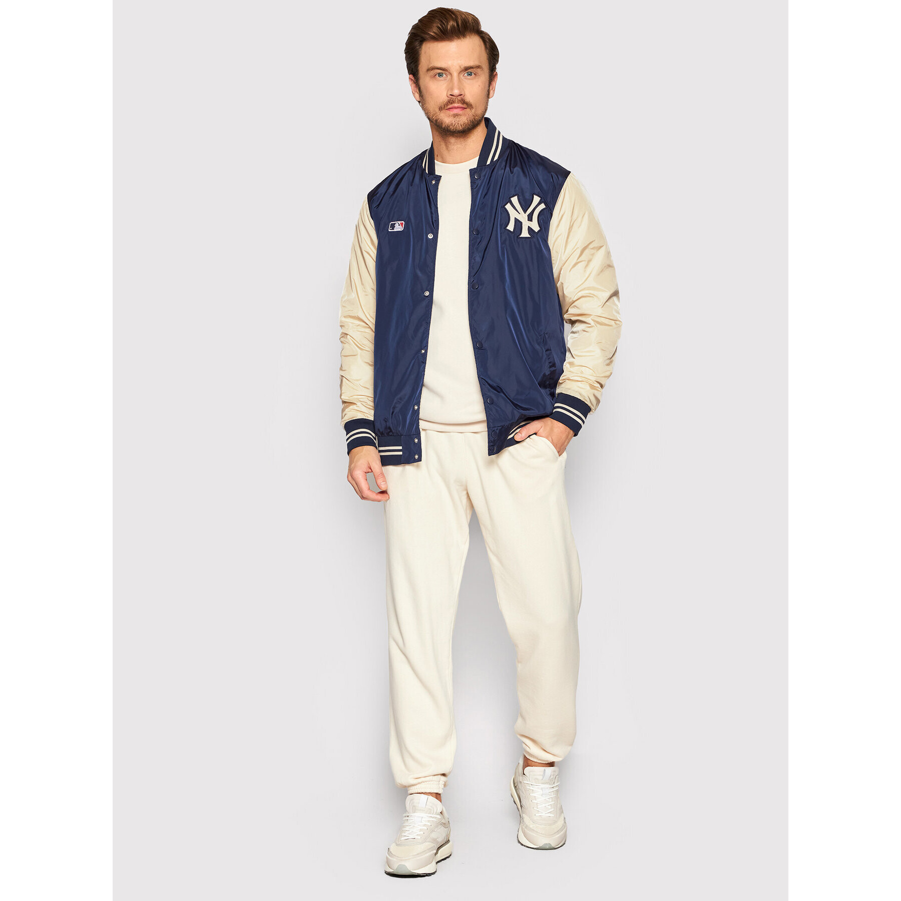 47 Brand Bomber jakna New York Yankees BB017PEMDTJ554372FN Mornarsko modra Regular Fit - Pepit.si