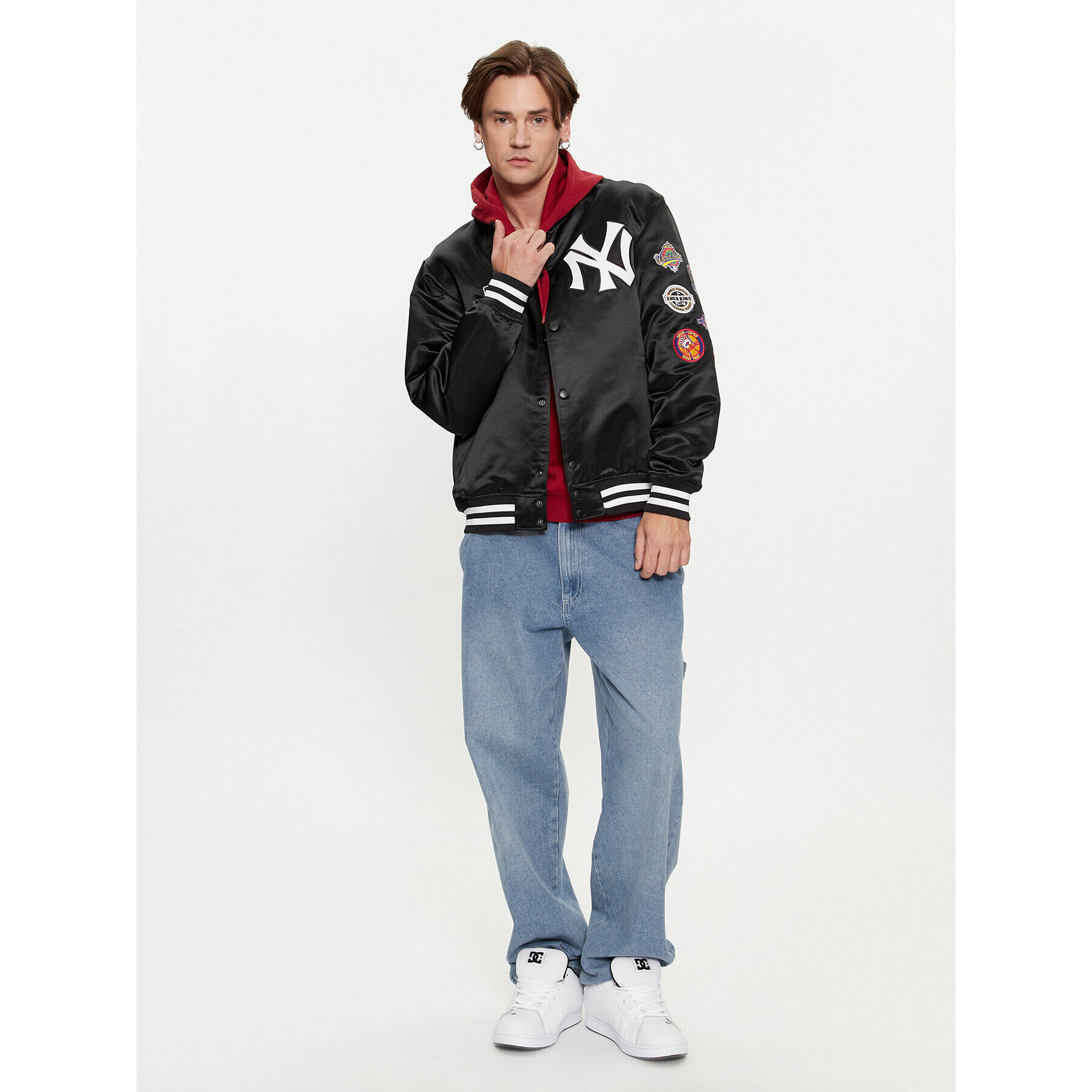 47 Brand Bomber jakna New York Yankees Dalston DB017PMRWCQ590476JK Črna Oversize - Pepit.si