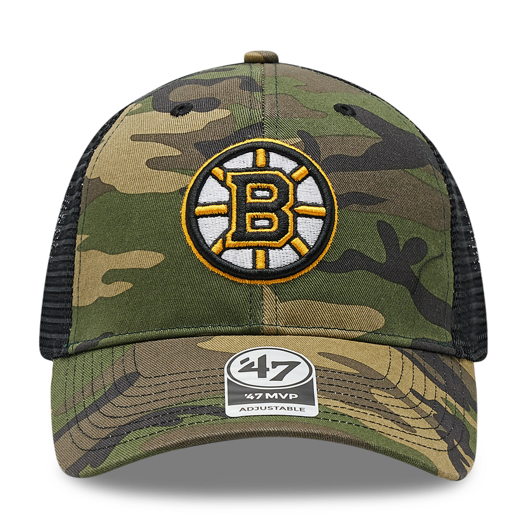 47 Brand Kapa s šiltom Nhl Boston Bruins Trucker H-CBRAN01GWP-CM Zelena - Pepit.si