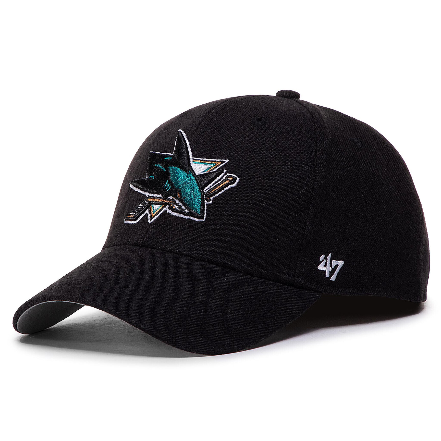 47 Brand Kapa s šiltom Nhl San Jose Sharks '47 Mvp H-MVP22WBV-BK Črna - Pepit.si