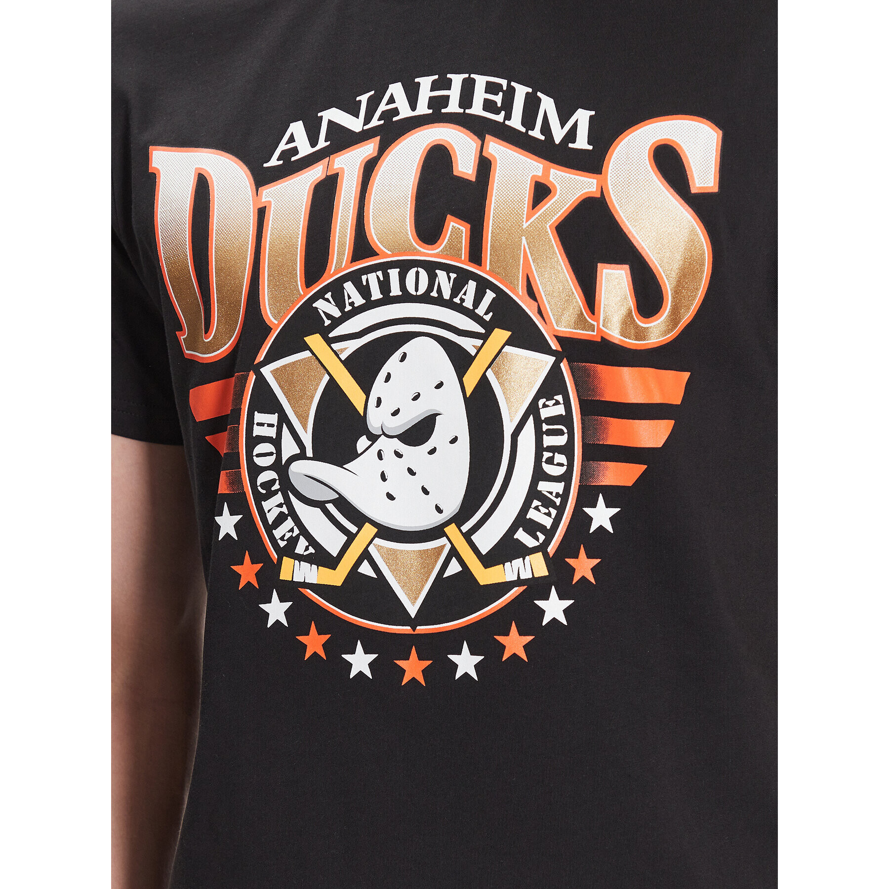 47 Brand Majica Anaheim Ducks '47 Echo Tee Črna Regular Fit - Pepit.si