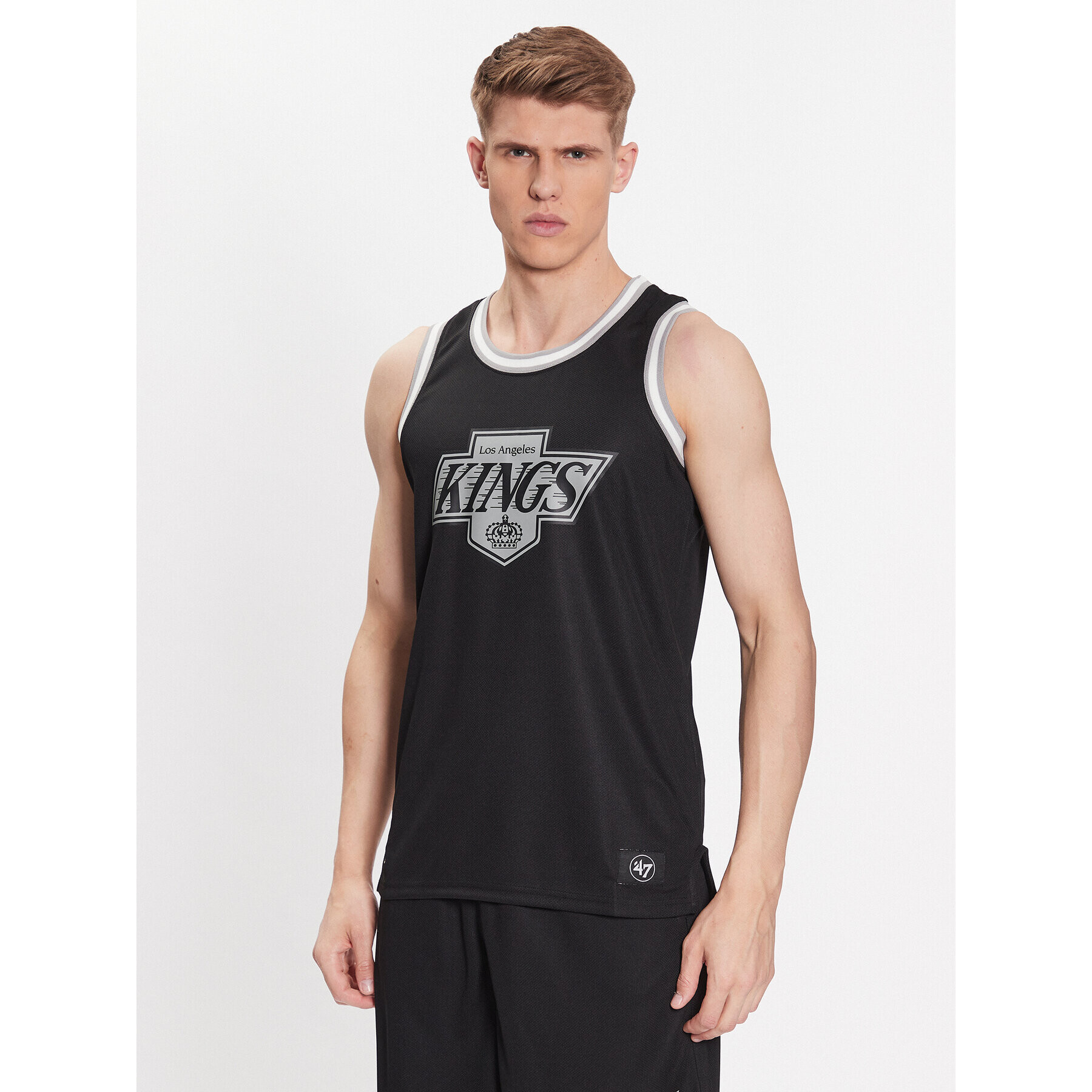 47 Brand Majica brez rokavov Los Angeles Kings 47 Grafton Tank Črna Regular Fit - Pepit.si