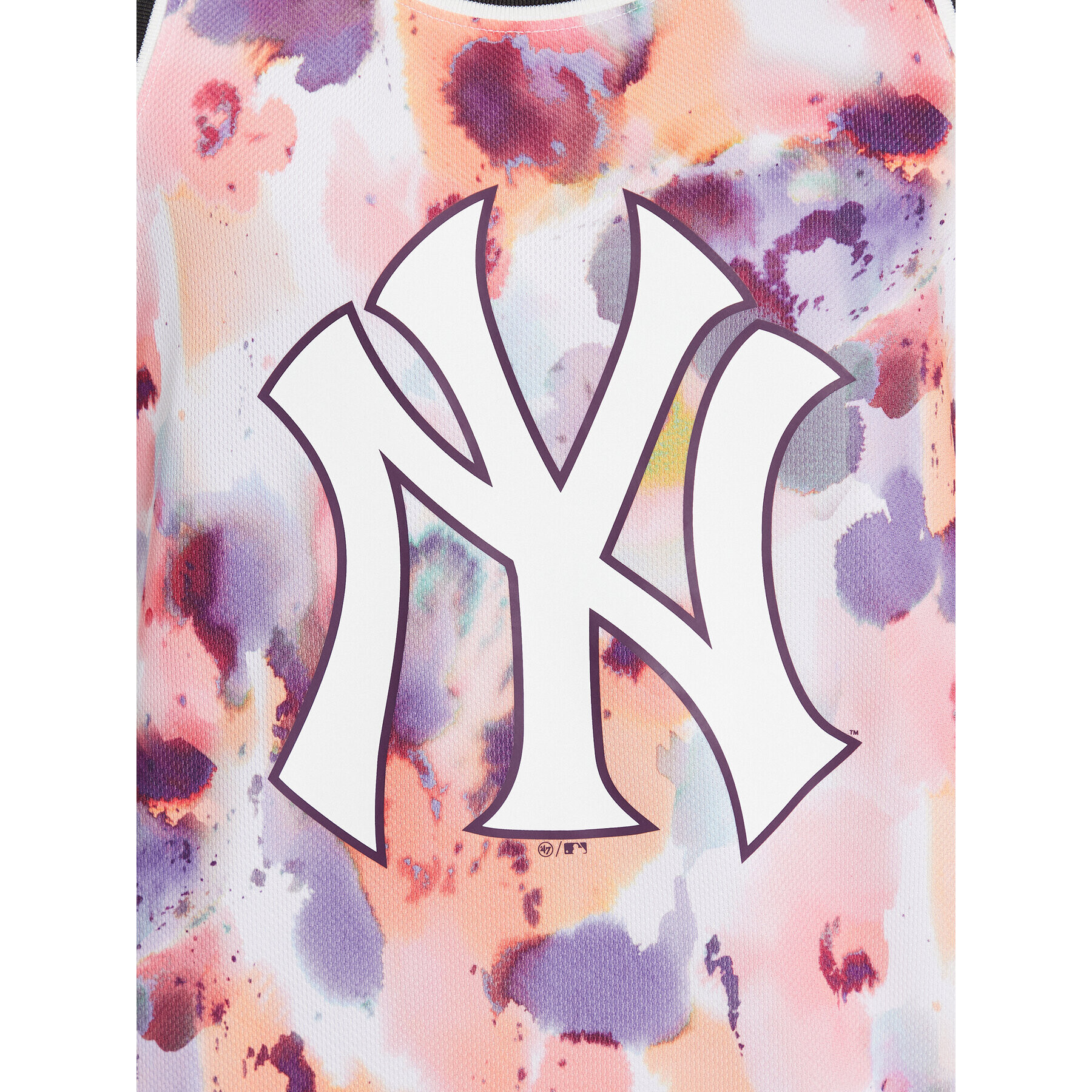 47 Brand Majica brez rokavov New York Yankees Day Glow Repeat 47 Grafton Tank Pisana Regular Fit - Pepit.si