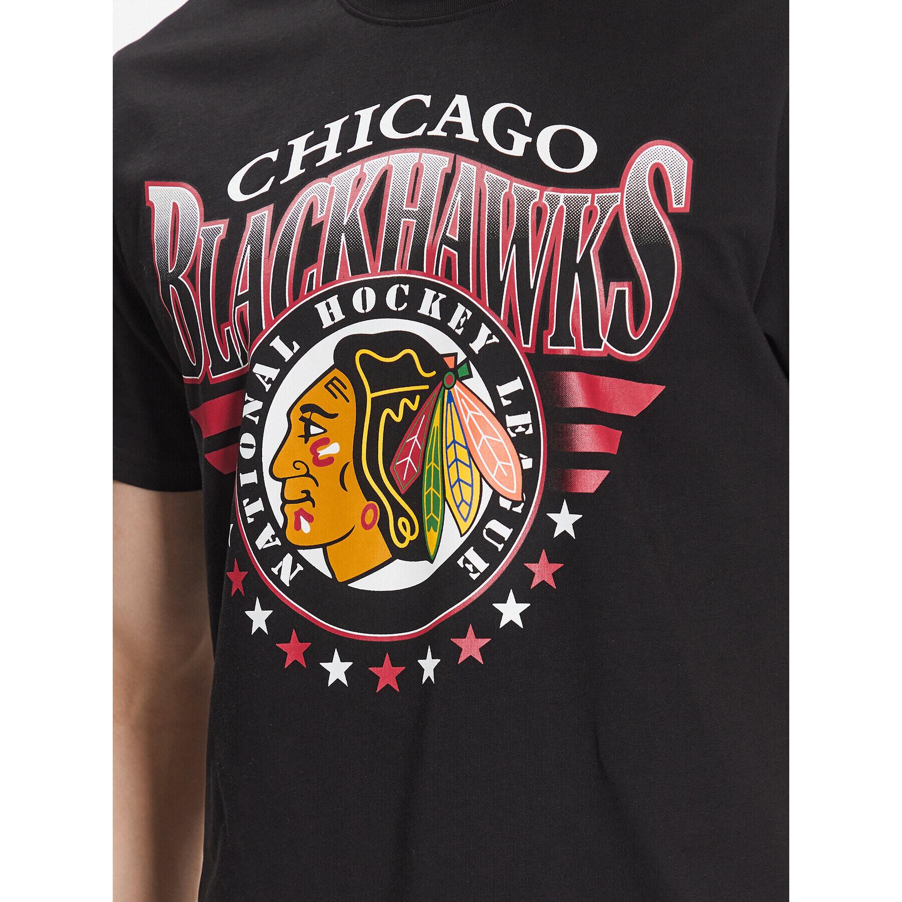 47 Brand Majica Chicago Blackhawks '47 Echo Tee Črna Regular Fit - Pepit.si