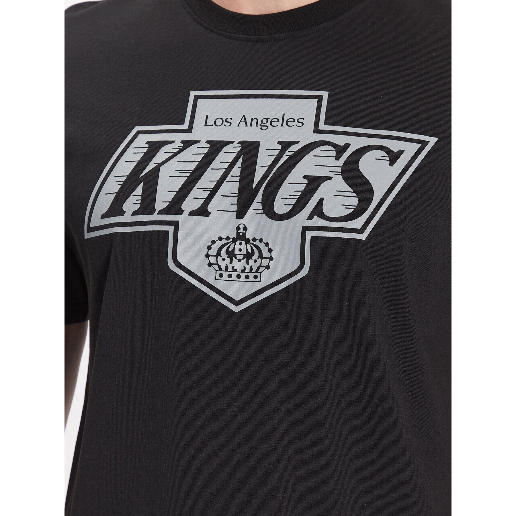 47 Brand Majica NHL Los Angeles Kings Imprint '47 Echo Tee HV008TEMIME548233JK Črna Regular Fit - Pepit.si