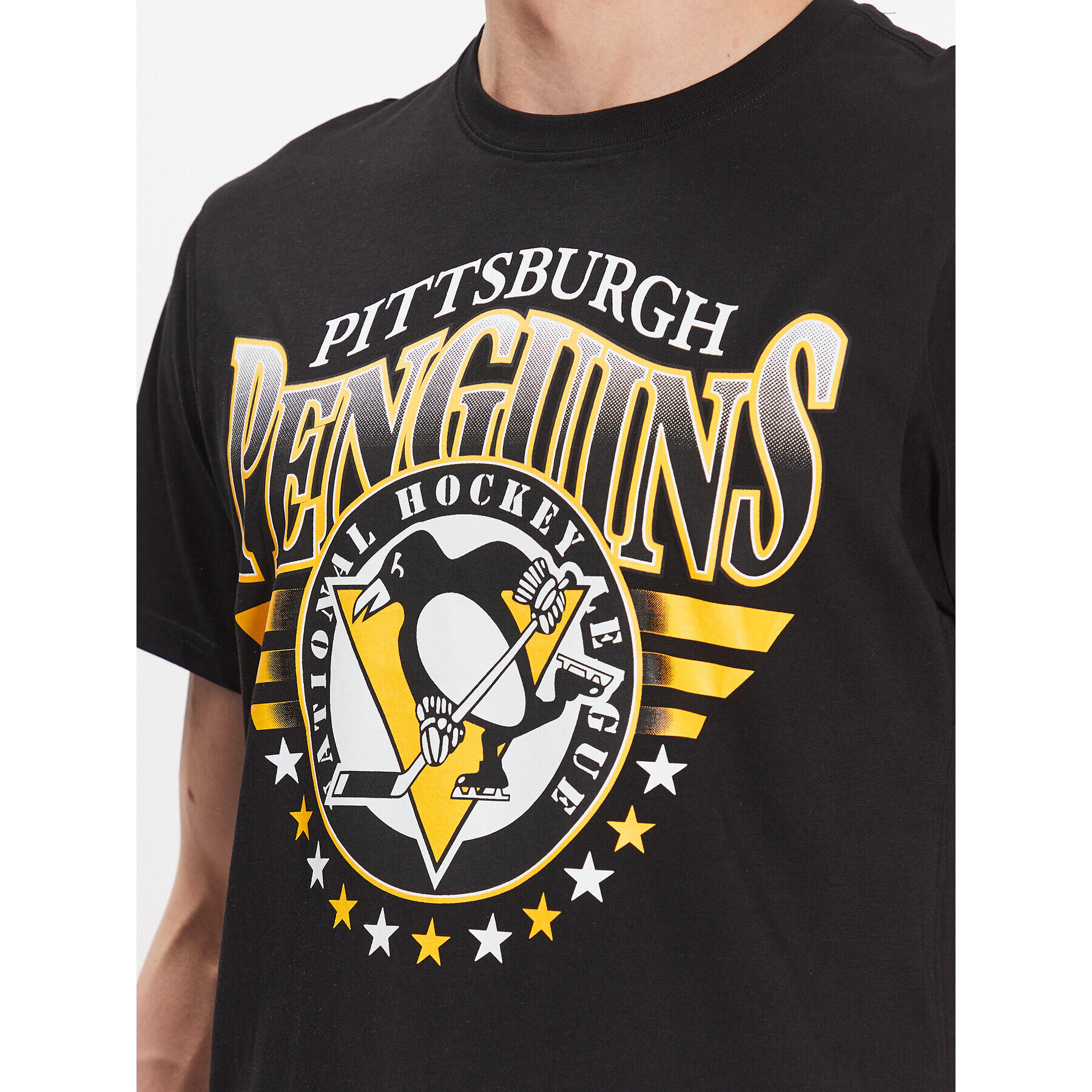 47 Brand Majica Pittsburgh Penguins '47 Echo Tee Črna Regular Fit - Pepit.si