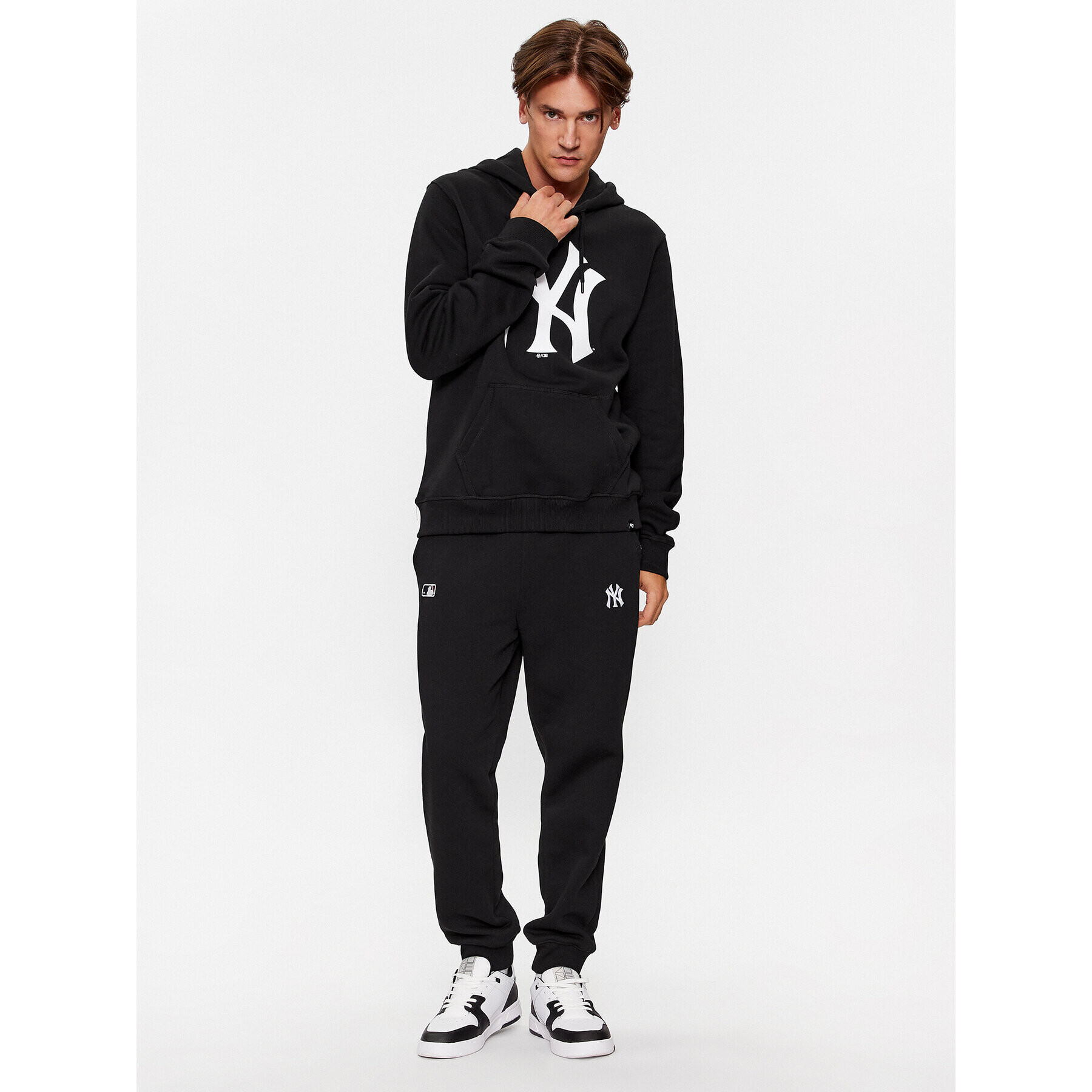 47 Brand Spodnji del trenirke New York Yankees BB017PMPJOS600076JK Črna Regular Fit - Pepit.si