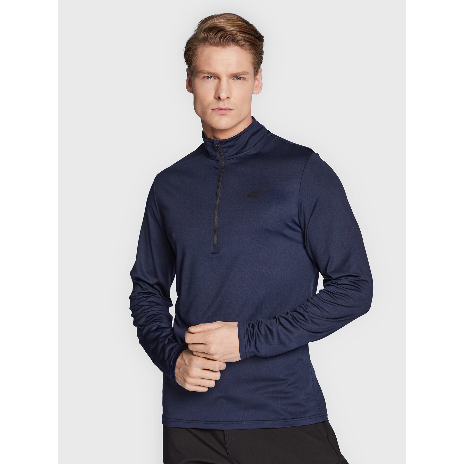 4F Termo aktivno perilo gornje H4Z22-BIMD030 Mornarsko modra Slim Fit - Pepit.si