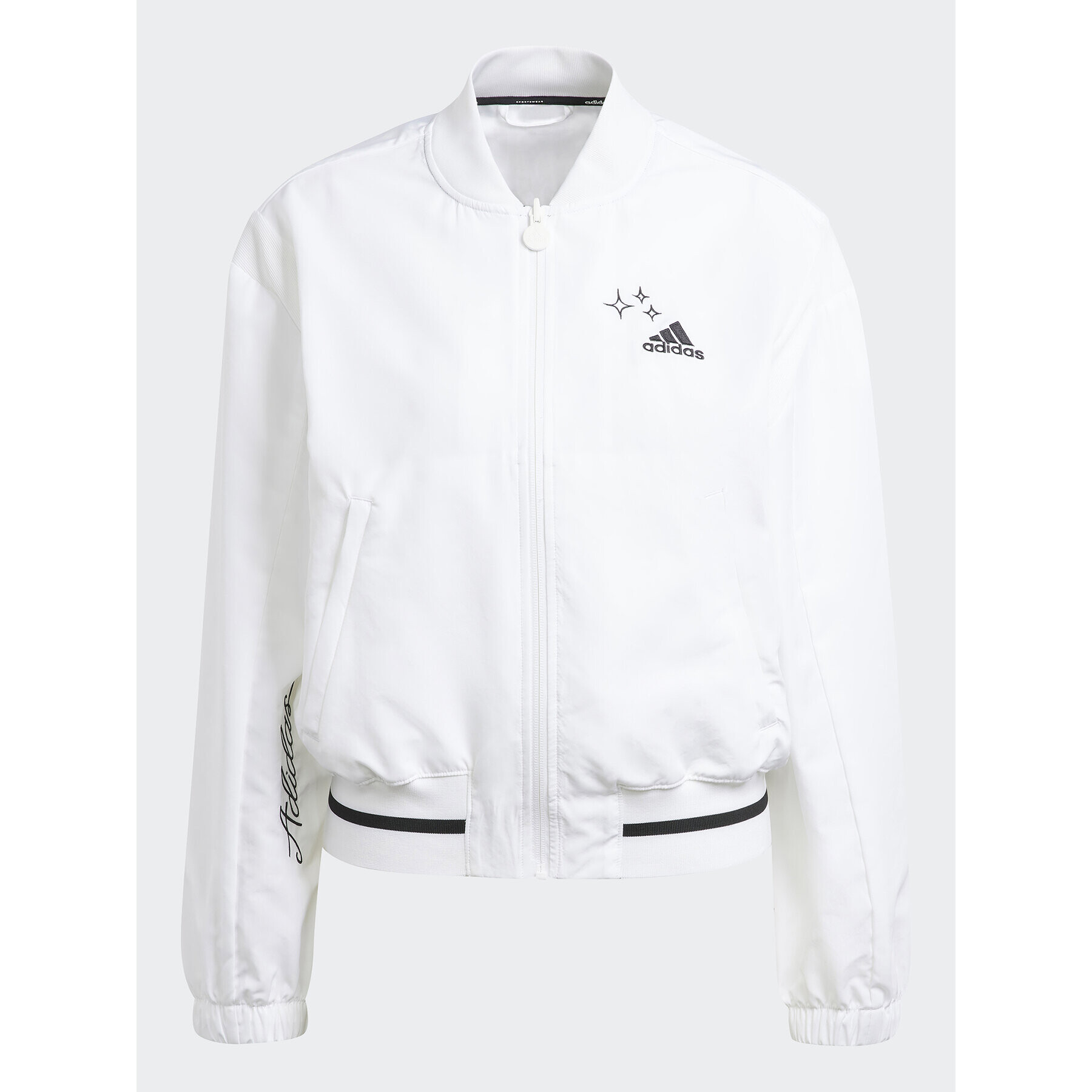 adidas Bomber jakna Scribble IA3137 Bela Loose Fit - Pepit.si