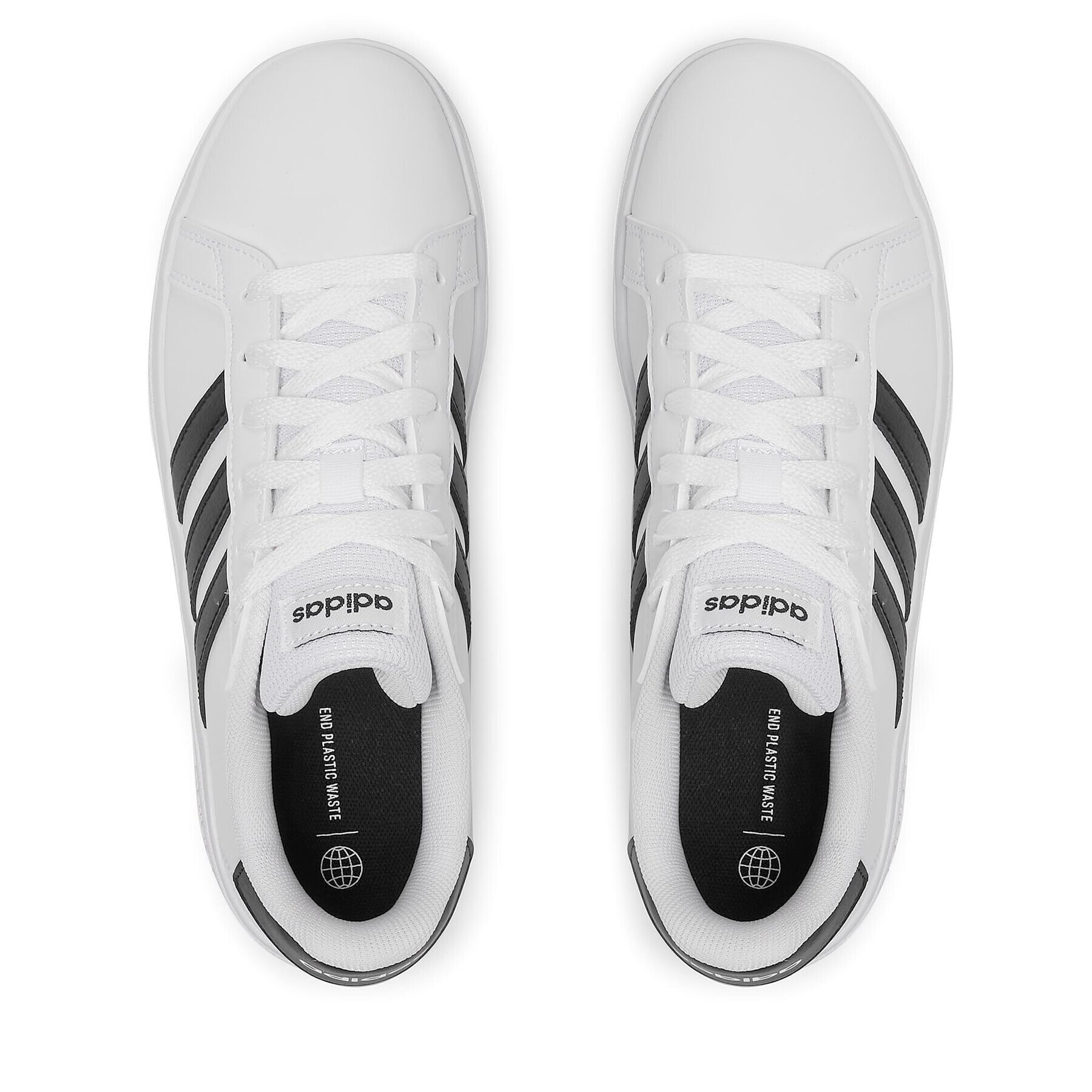 adidas Čevlji Grand Court Lifestyle Tennis Lace-Up Shoes GW6511 Bela - Pepit.si