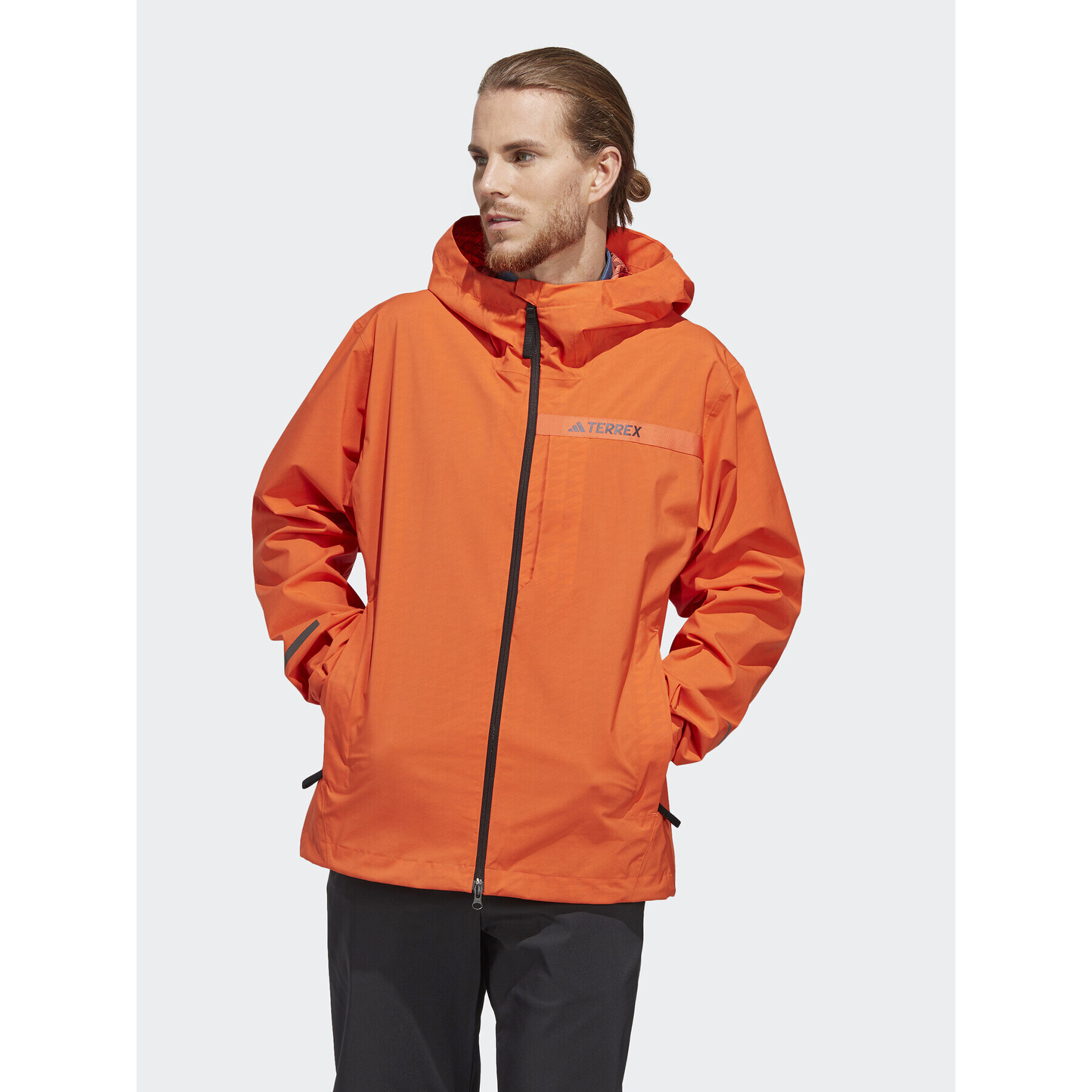 adidas Dežna jakna Terrex Multi RAIN.RDY HM4052 Oranžna Regular Fit - Pepit.si