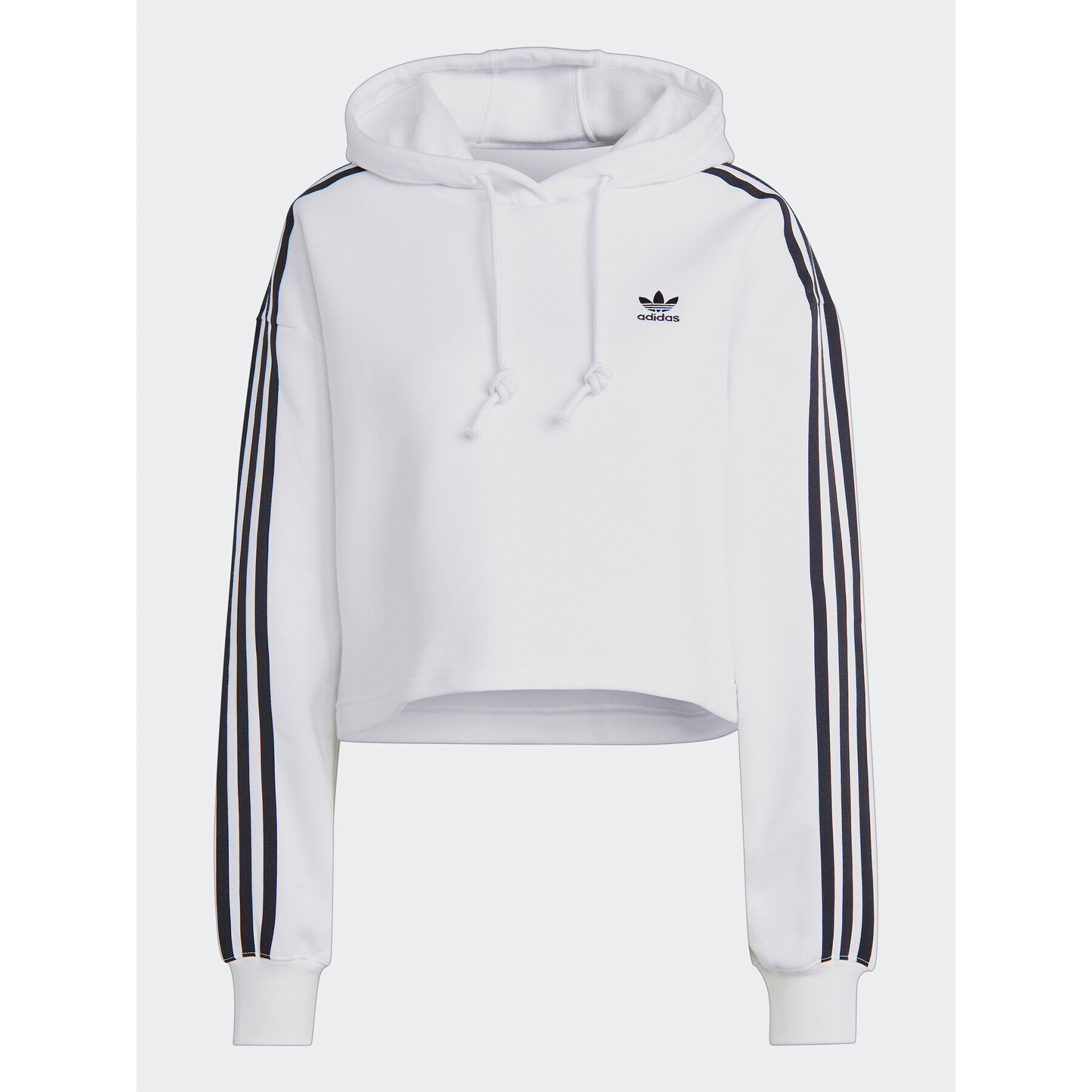 adidas Jopa Adicolor Classics Crop Hoodie IB7387 Bela Loose Fit - Pepit.si