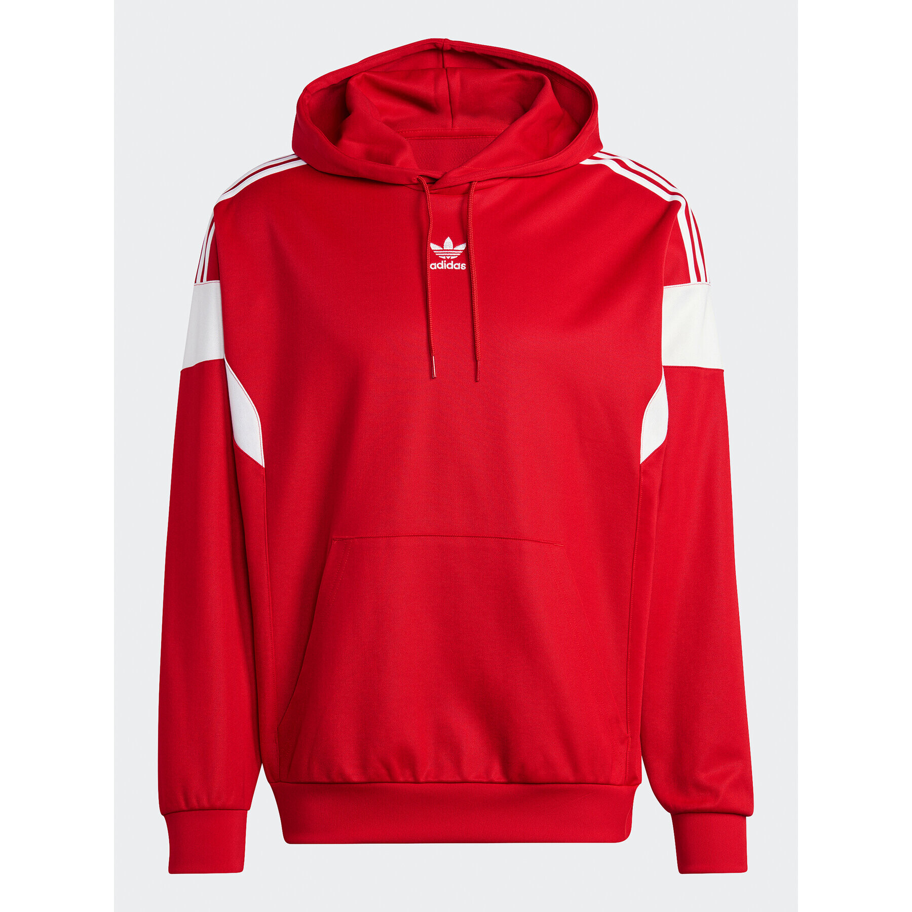 adidas Jopa Adicolor Classics Cut Line Hoodie IB9945 Rdeča Loose Fit - Pepit.si