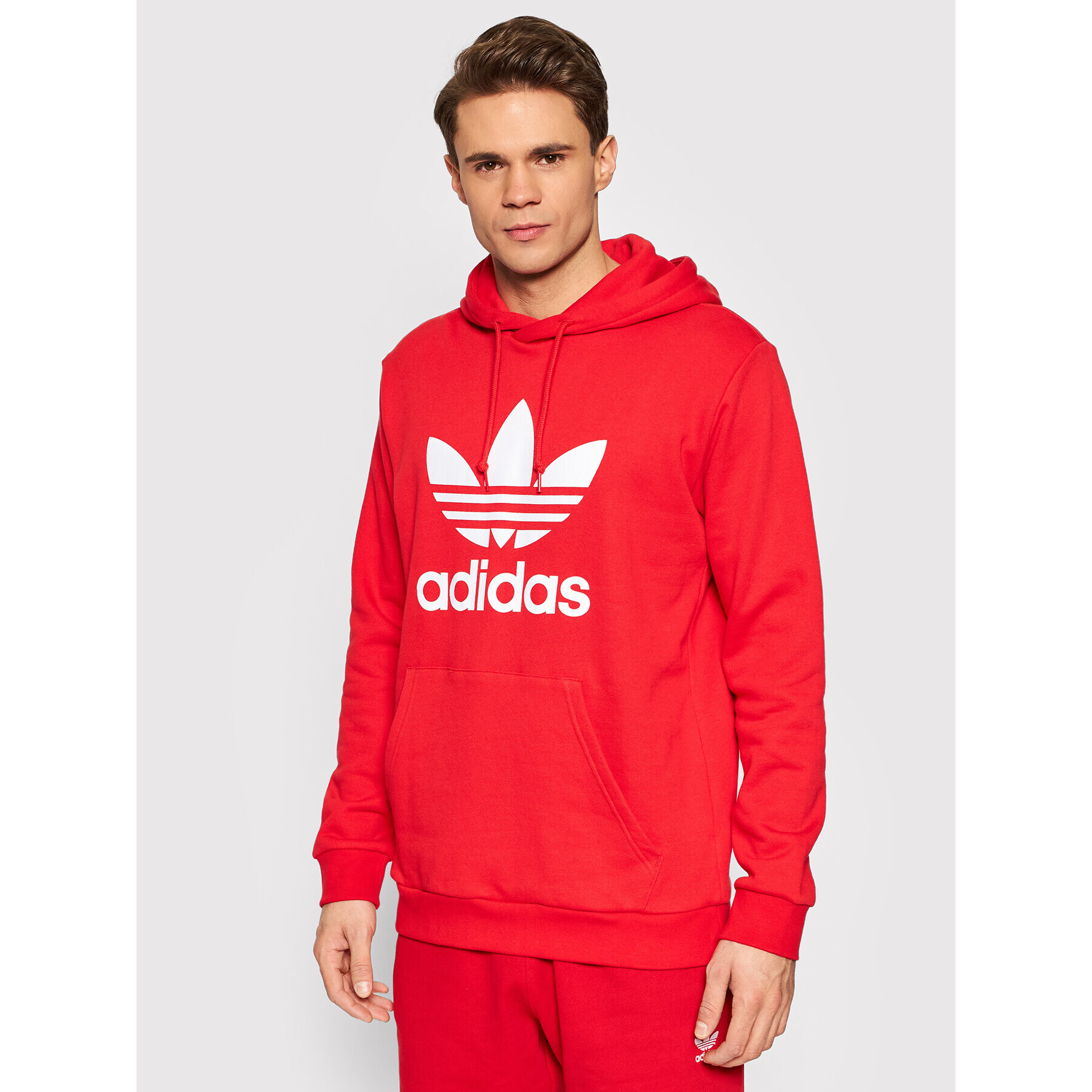 adidas Jopa adicolor Classics Trefoil HE9500 Rdeča Standard Fit - Pepit.si