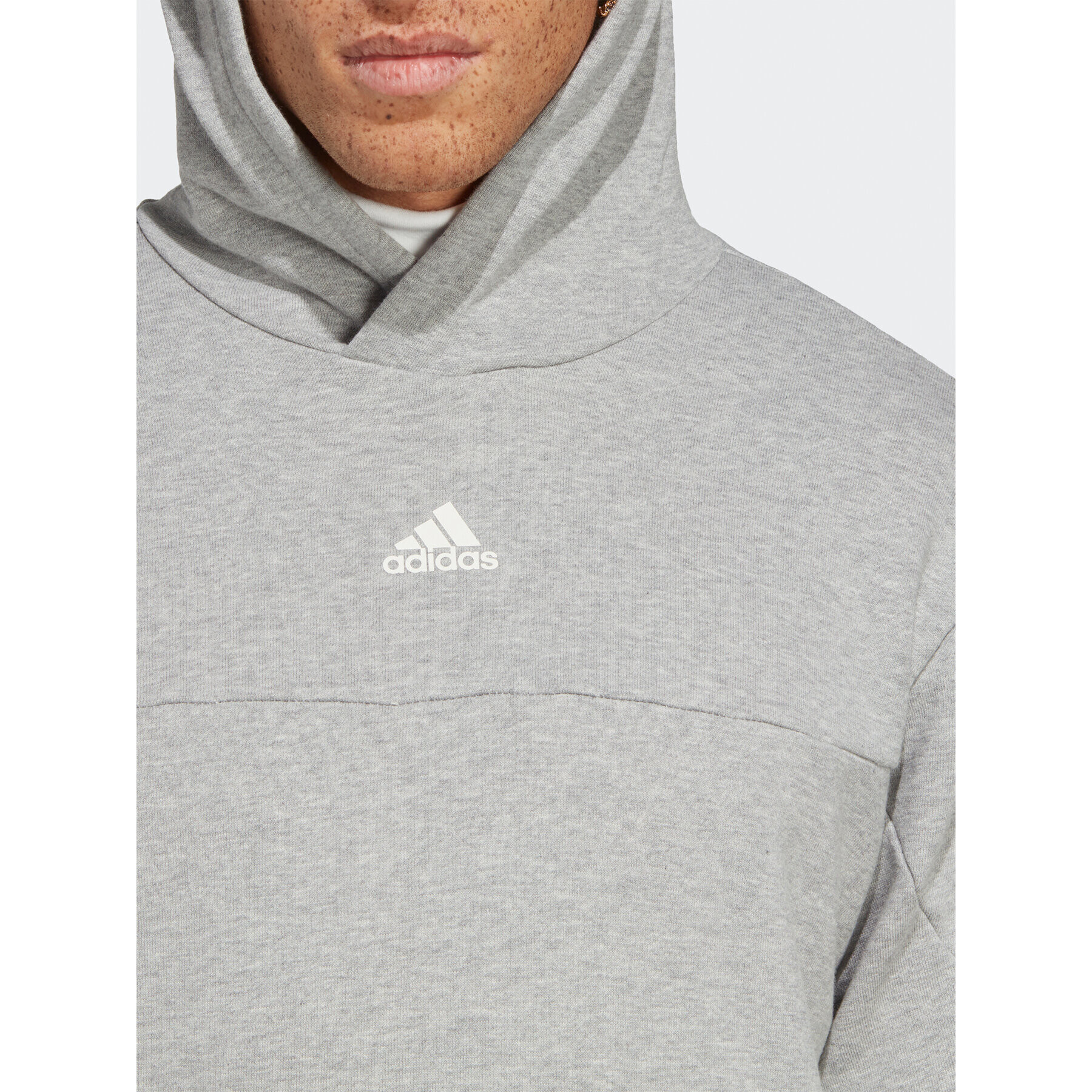 adidas Jopa Brandlove Hoodie IC6791 Siva Regular Fit - Pepit.si