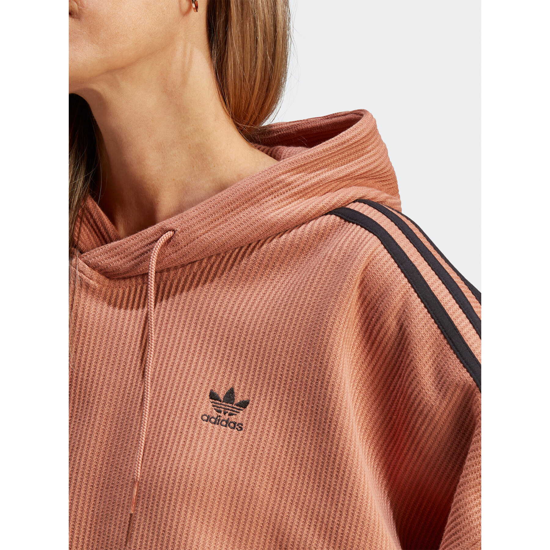 adidas Jopa Crop Hoodie IC5459 Rjava - Pepit.si