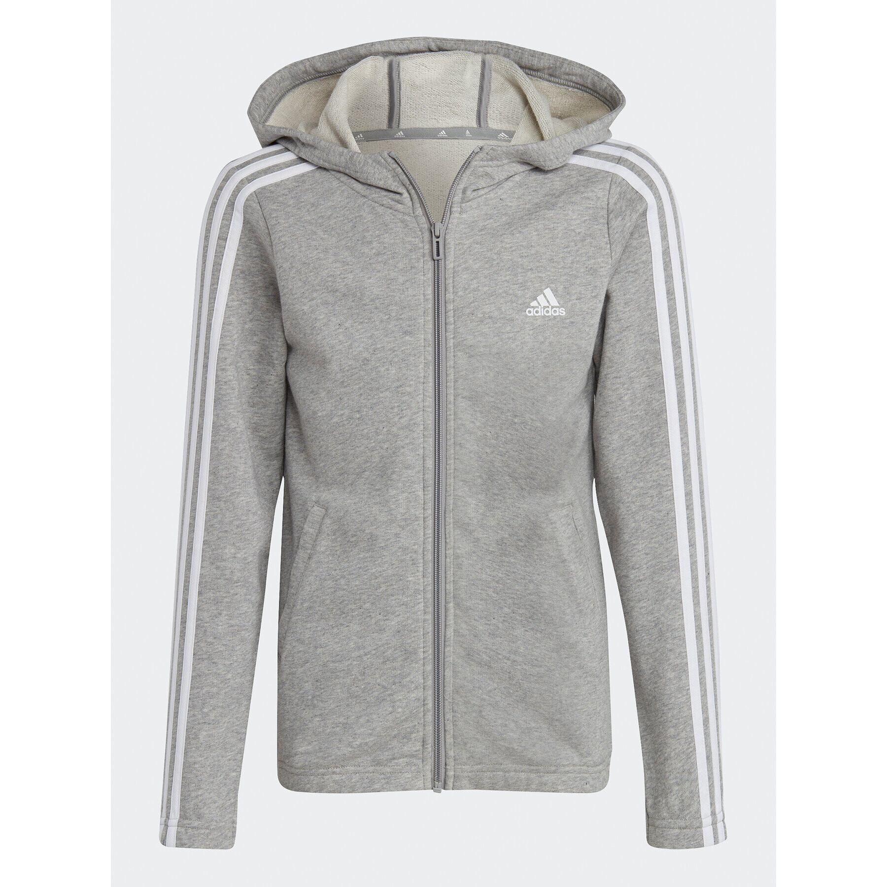 adidas Jopa Essentials 3-Stripes IC3635 Siva Slim Fit - Pepit.si