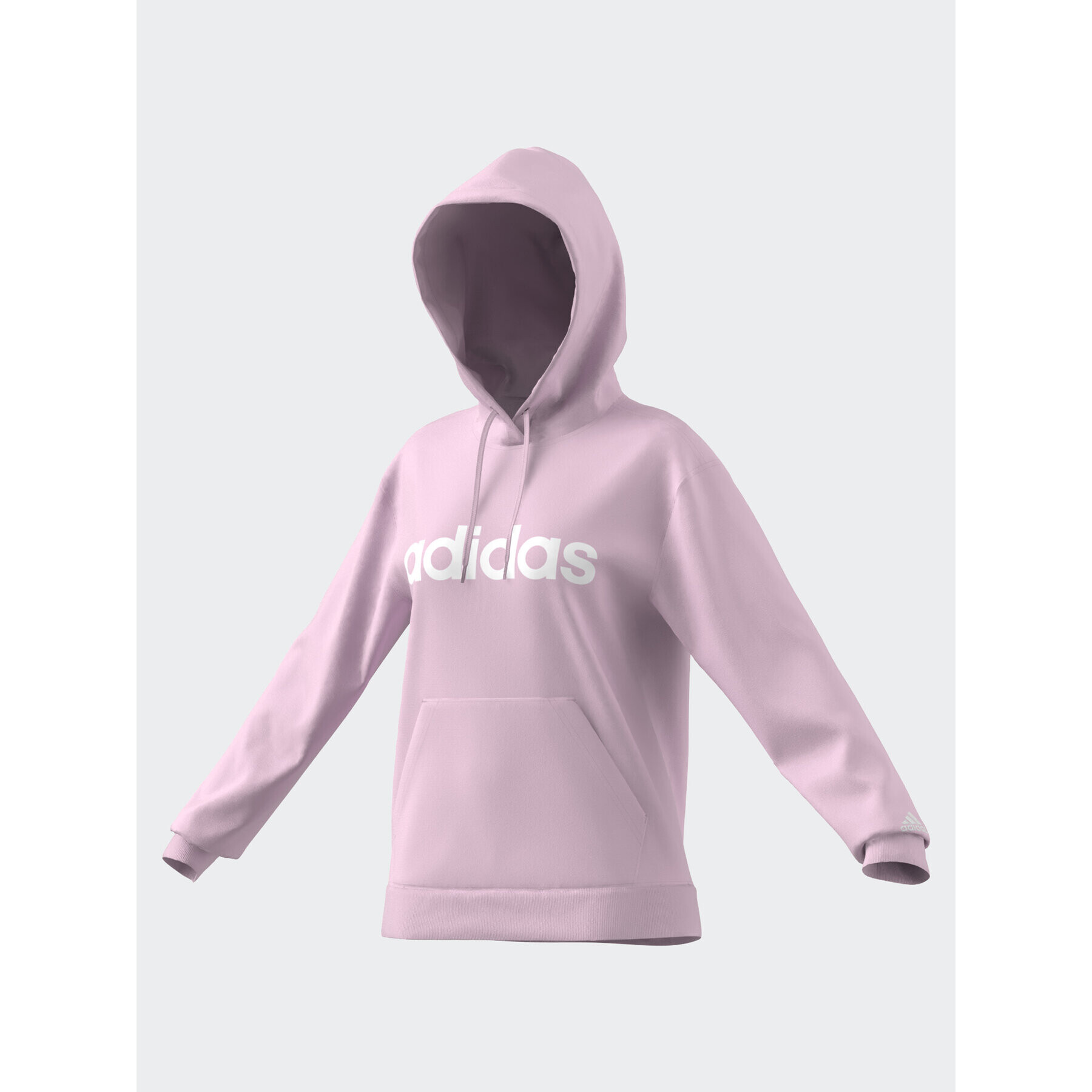 adidas Jopa Essentials Linear Hoodie IL3343 Roza Regular Fit - Pepit.si