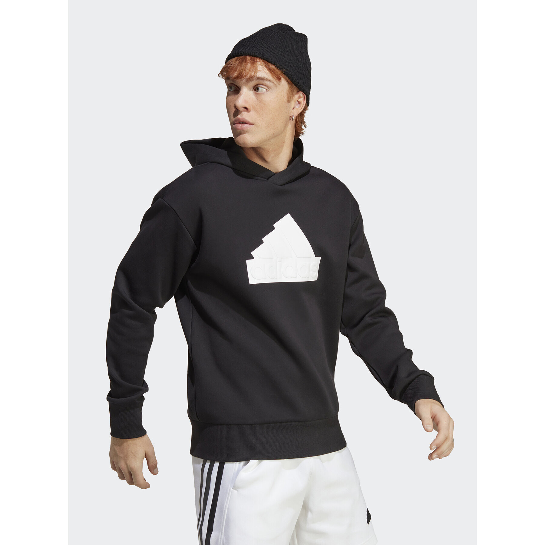 adidas Jopa Future Icons Badge of Sport Hoodie IC3745 Črna Regular Fit - Pepit.si