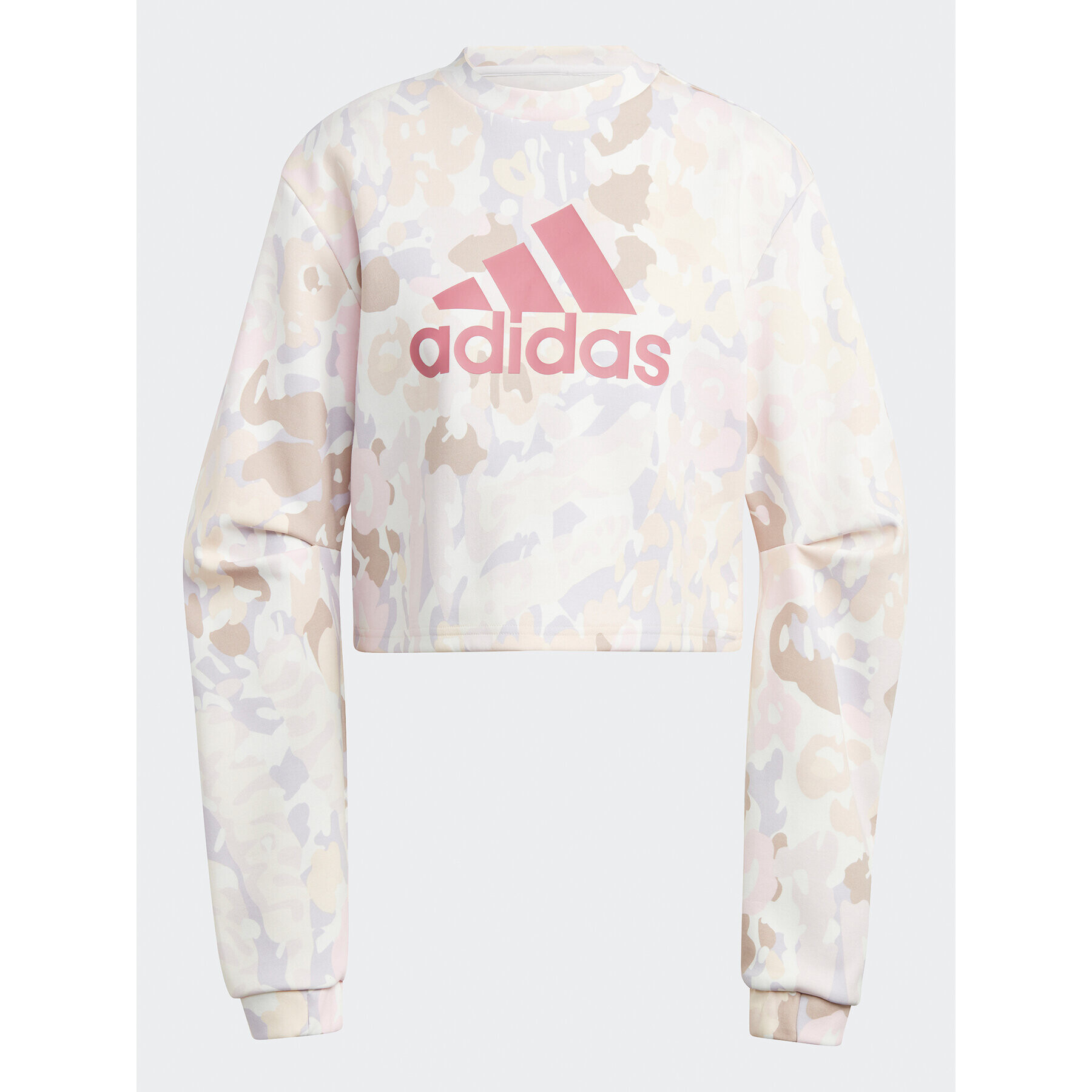 adidas Jopa Graphic Sweatshirt IC0576 Bež Loose Fit - Pepit.si