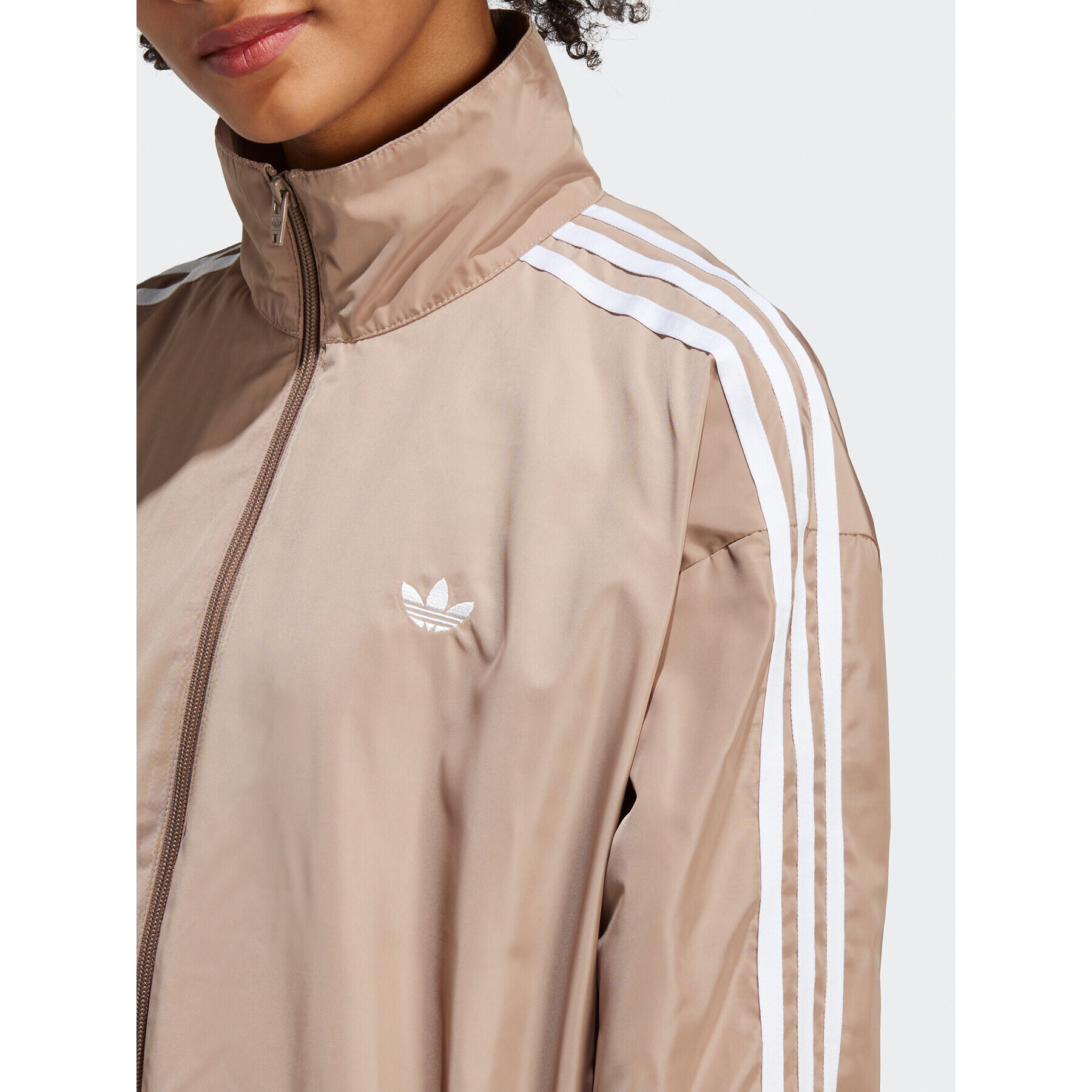 adidas Jopa Oversized Track Top IP7143 Rjava Loose Fit - Pepit.si