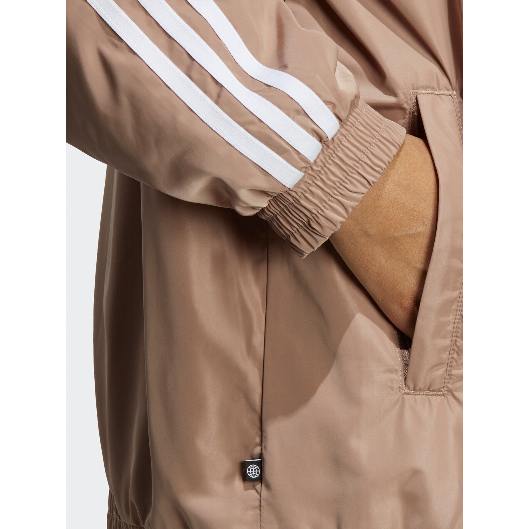 adidas Jopa Oversized Track Top IP7143 Rjava Loose Fit - Pepit.si