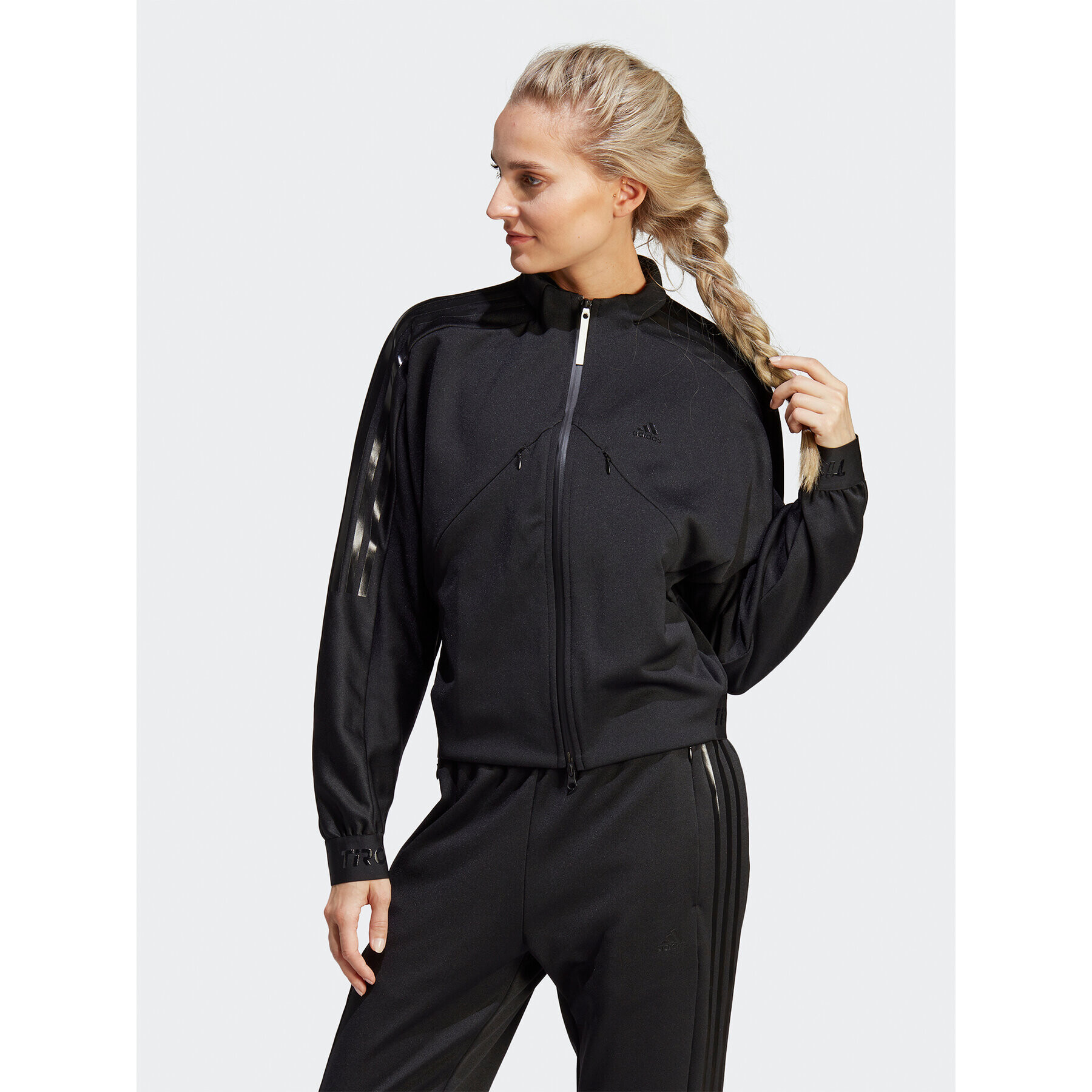 adidas Jopa Tiro Suit-Up Advanced Track Top IB2305 Črna Loose Fit - Pepit.si