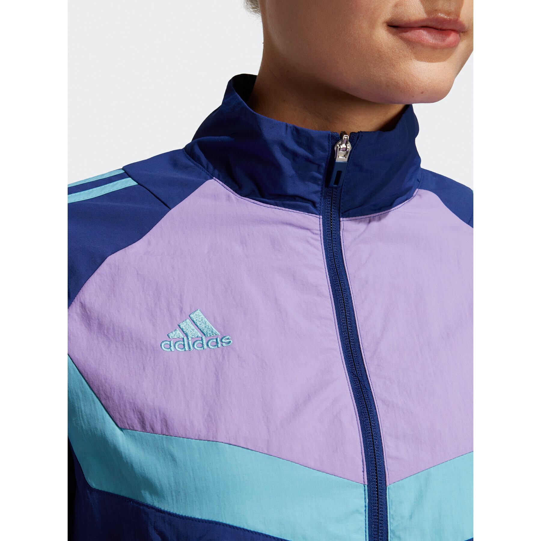 adidas Jopa Tiro Woven Track Top HS7482 Modra Regular Fit - Pepit.si