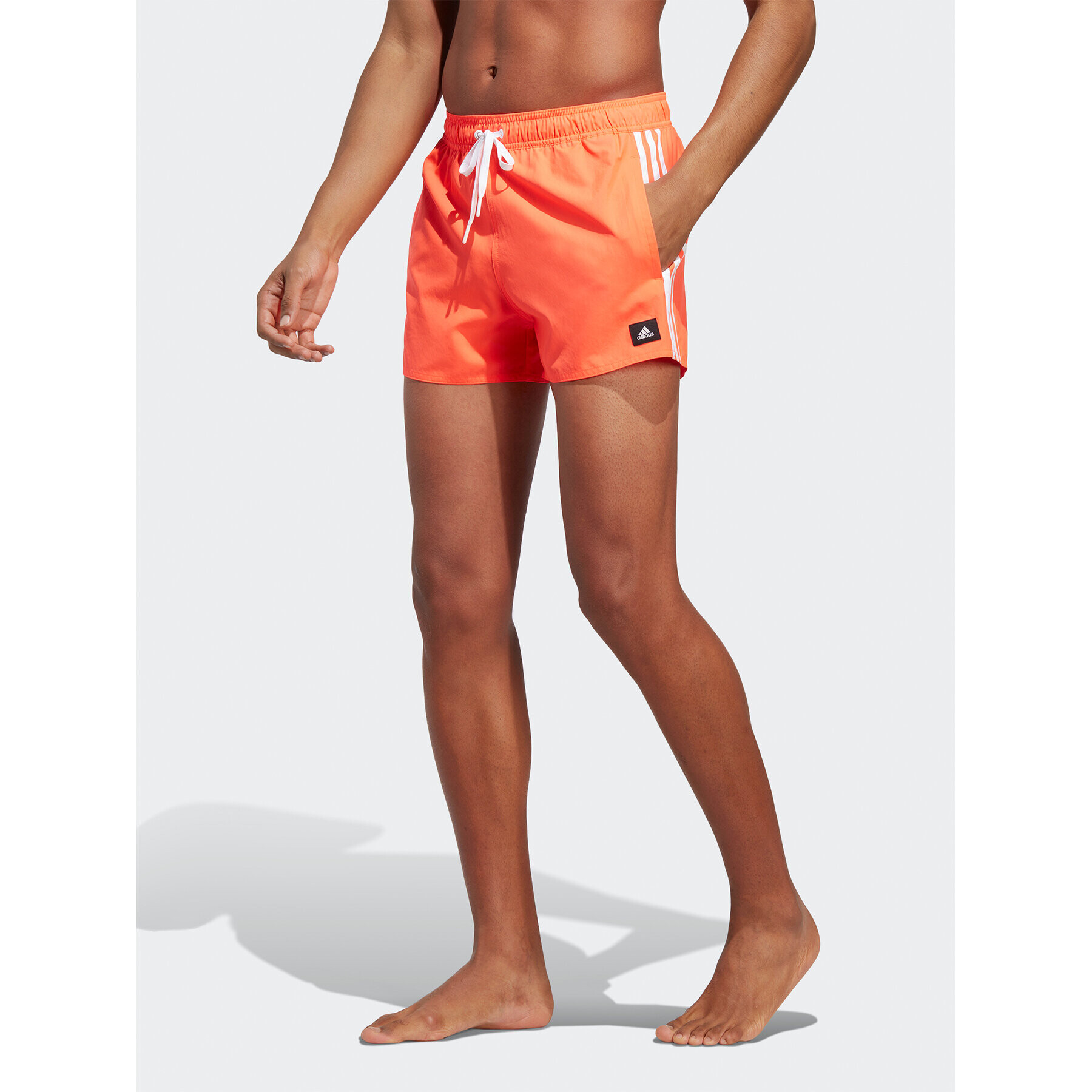 adidas Kopalne hlače 3-Stripes CLX Swim Shorts HT4371 Rdeča Regular Fit - Pepit.si