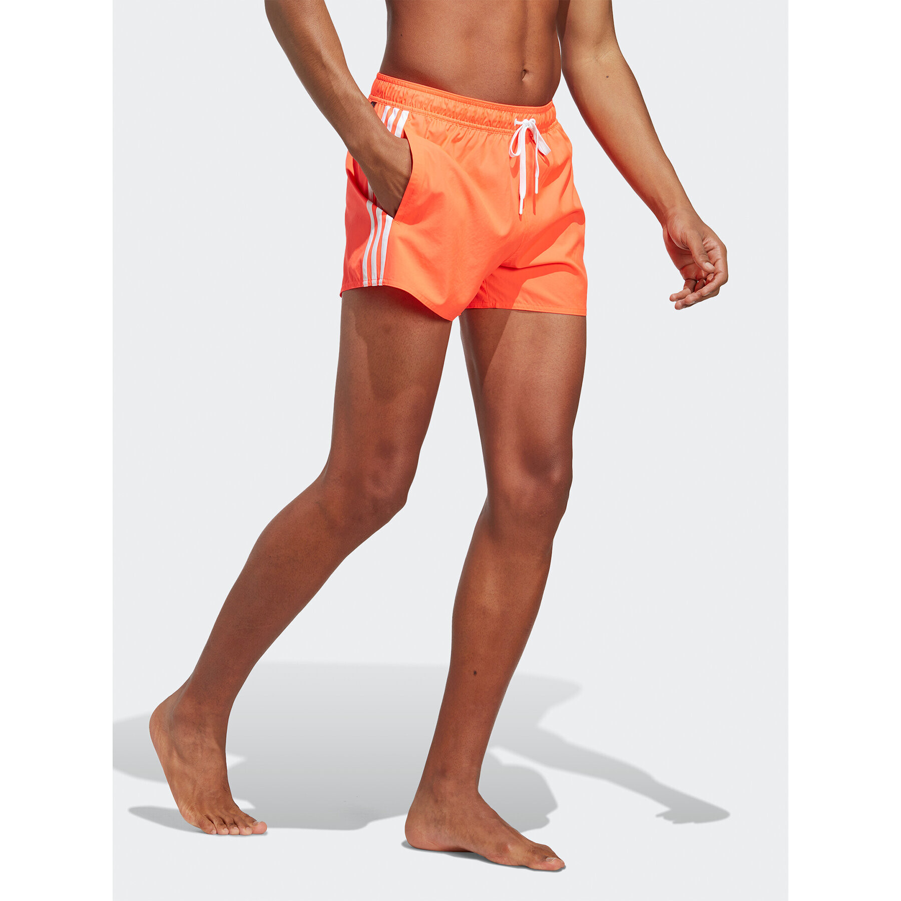 adidas Kopalne hlače 3-Stripes CLX Swim Shorts HT4371 Rdeča Regular Fit - Pepit.si