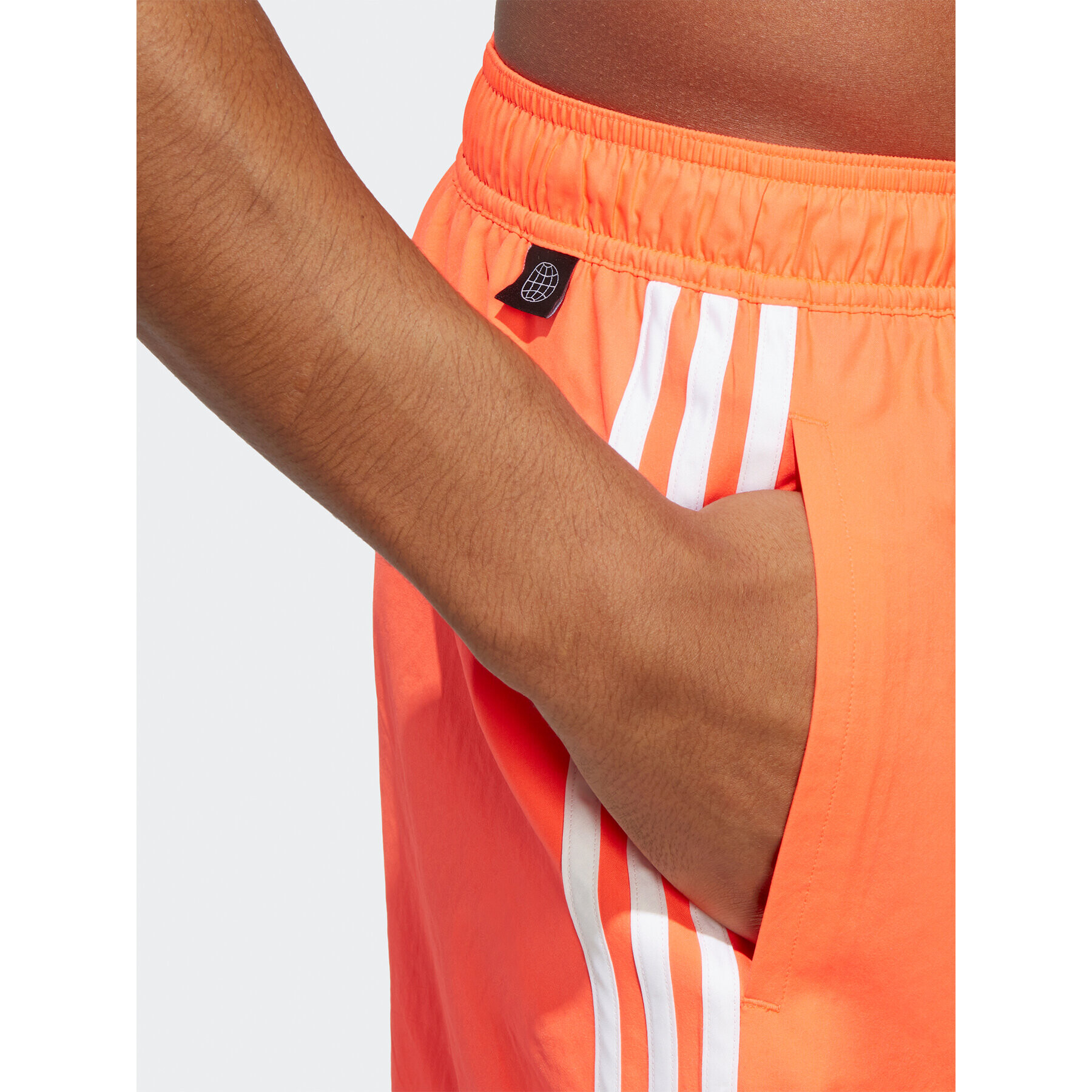 adidas Kopalne hlače 3-Stripes CLX Swim Shorts HT4371 Rdeča Regular Fit - Pepit.si