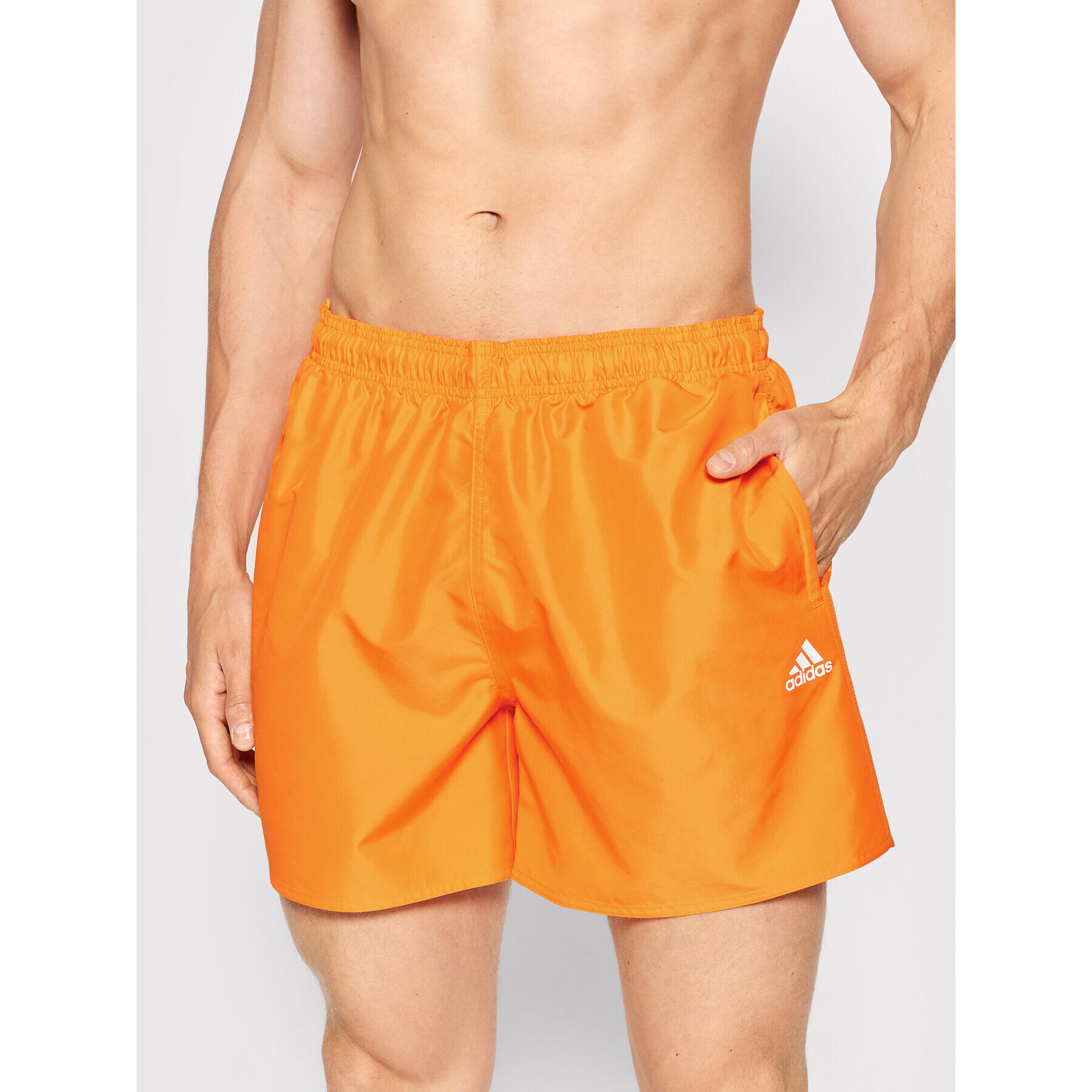 adidas Kopalne hlače Solid Swim HA0375 Oranžna Regular Fit - Pepit.si