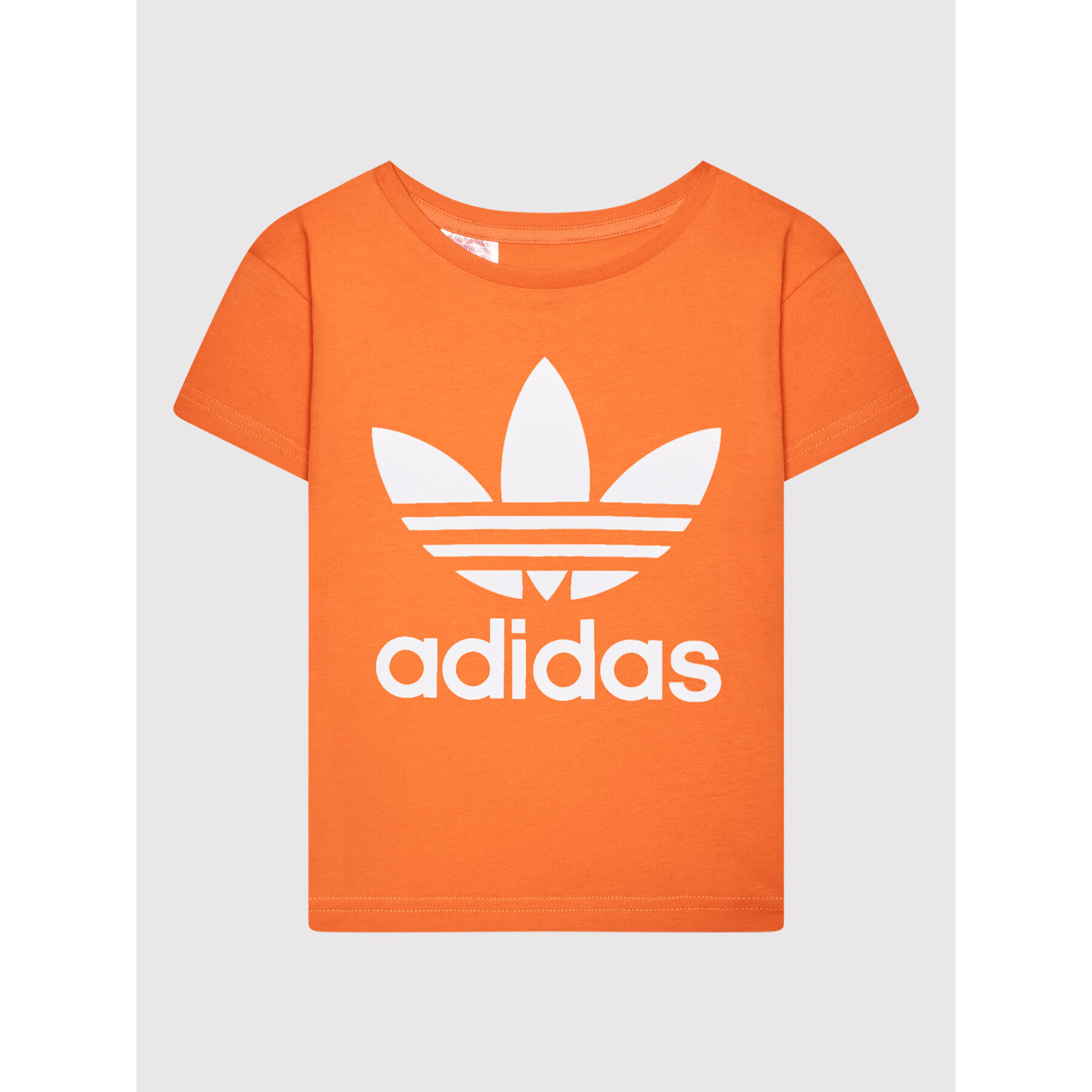 adidas Majica adicolor Trefoil HK2907 Oranžna Regular Fit - Pepit.si